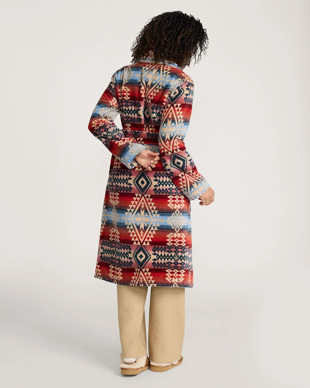 PENDLETON WOMEN'S DESERT SKY COTTON TERRY VELOUR BATHROBE