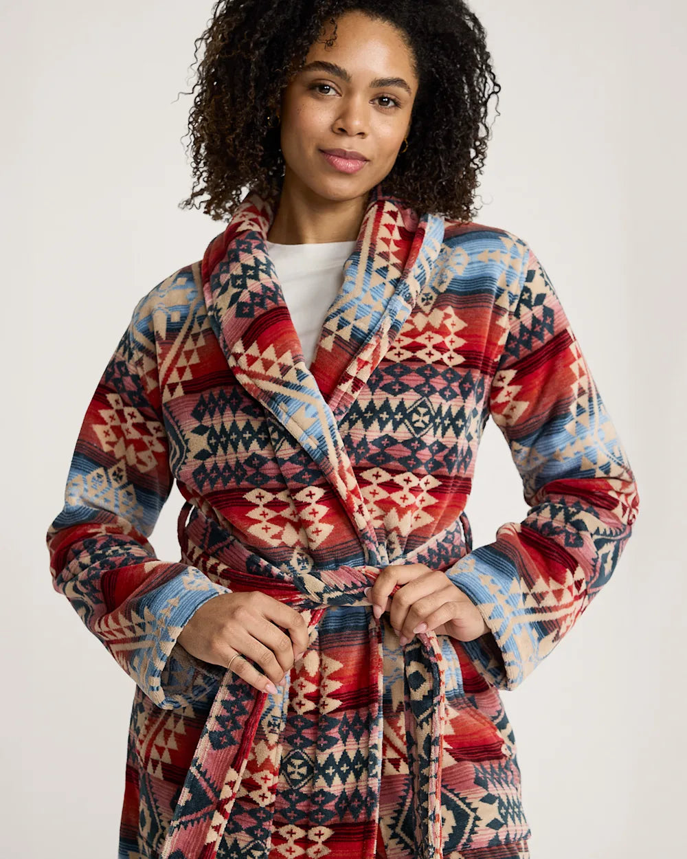 PENDLETON WOMEN'S DESERT SKY COTTON TERRY VELOUR BATHROBE