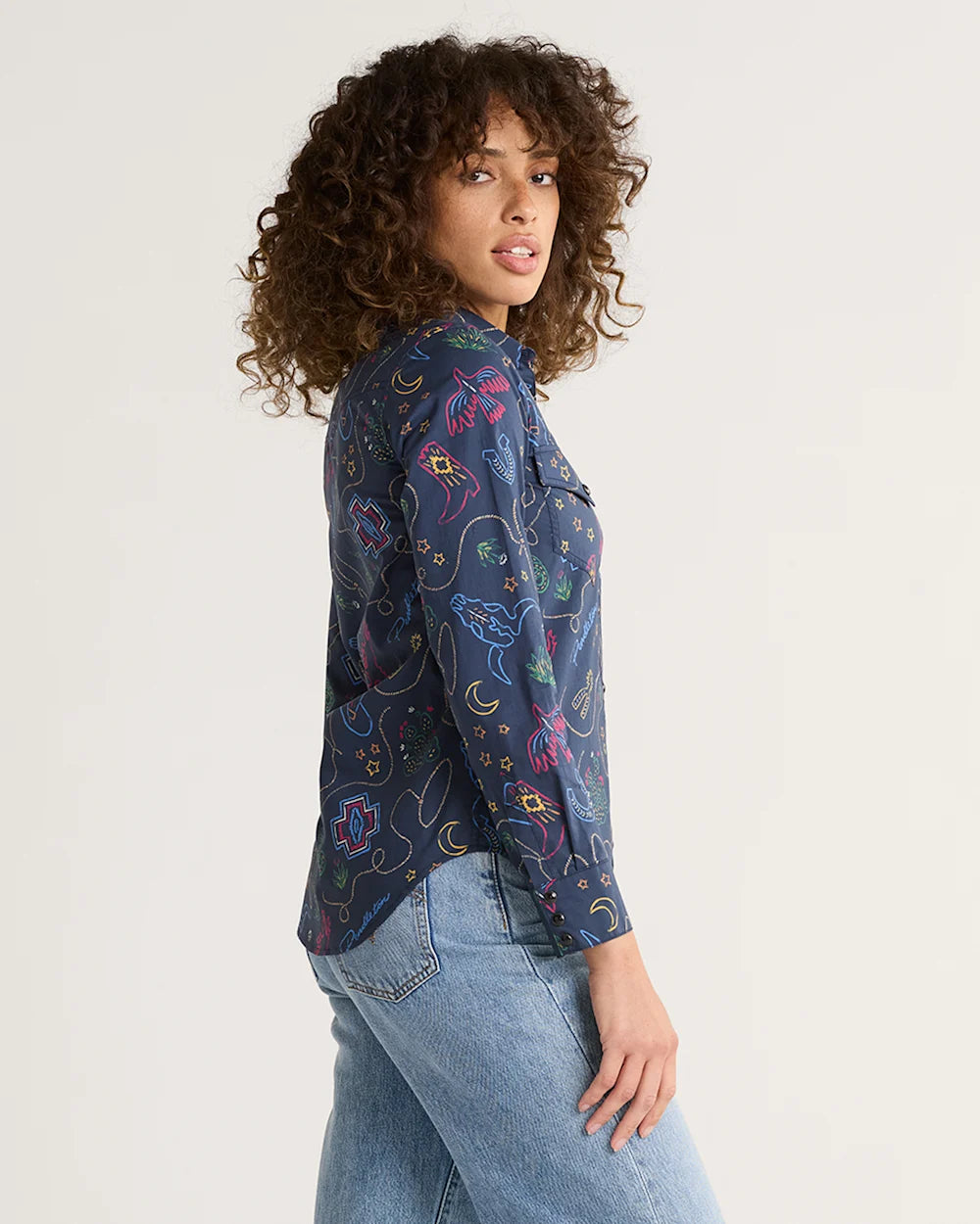 PENDLETON WOMEN'S WESTERN PRINT GAMBLER SHIRT