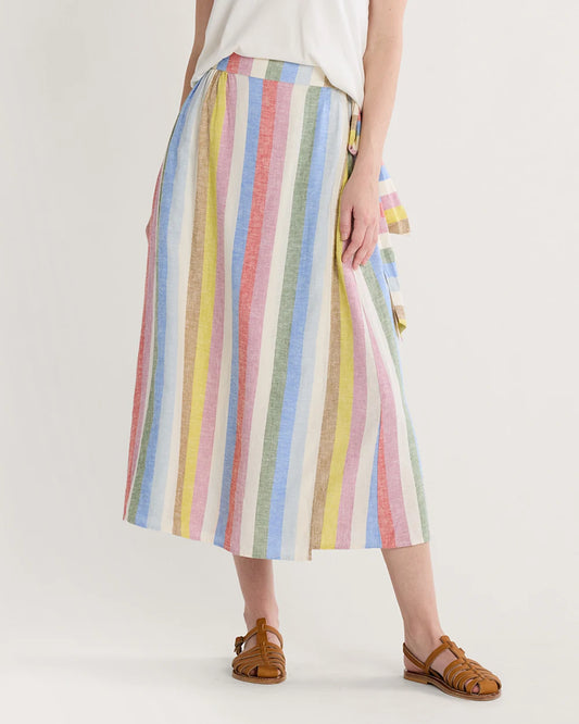 WOMEN'S PENDLETON LINEN WRAP SKIRT
