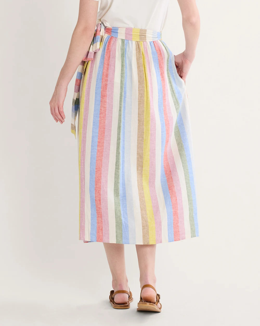 WOMEN'S PENDLETON LINEN WRAP SKIRT