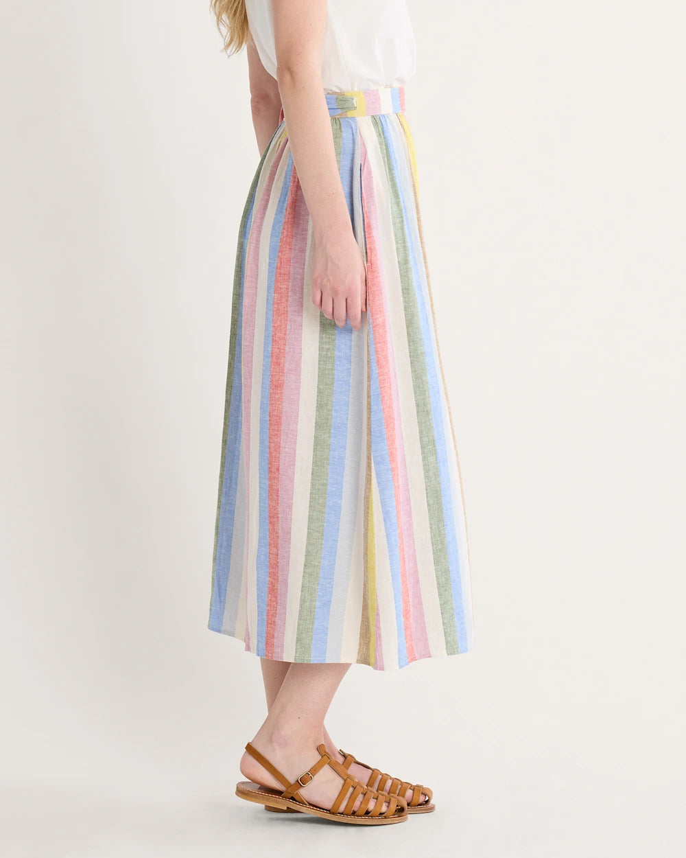 WOMEN'S PENDLETON LINEN WRAP SKIRT