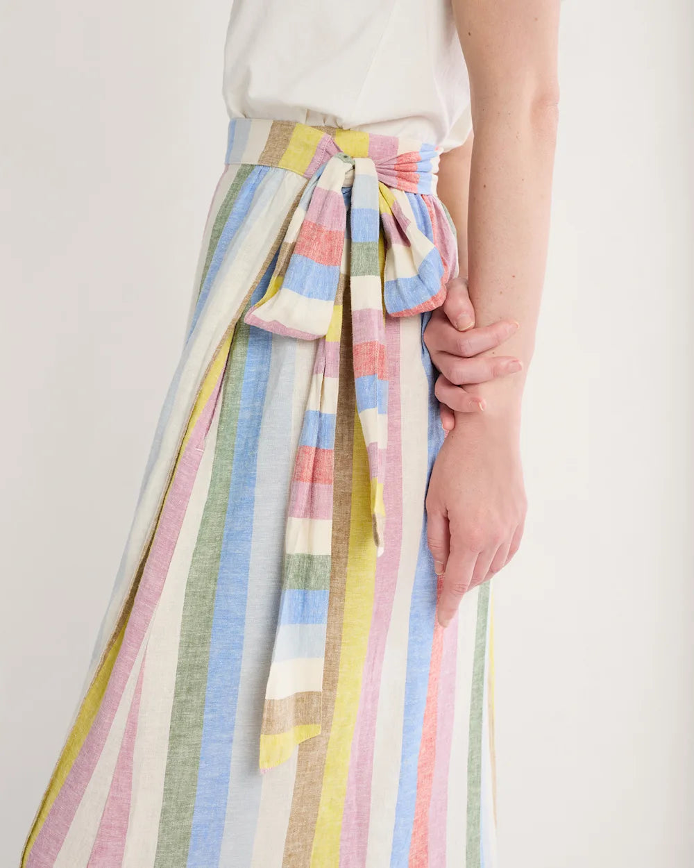 WOMEN'S PENDLETON LINEN WRAP SKIRT