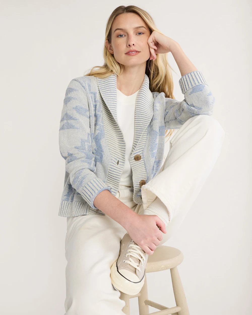 WOMEN'S PENDLETON TEXTURED COTTON CARDIGAN