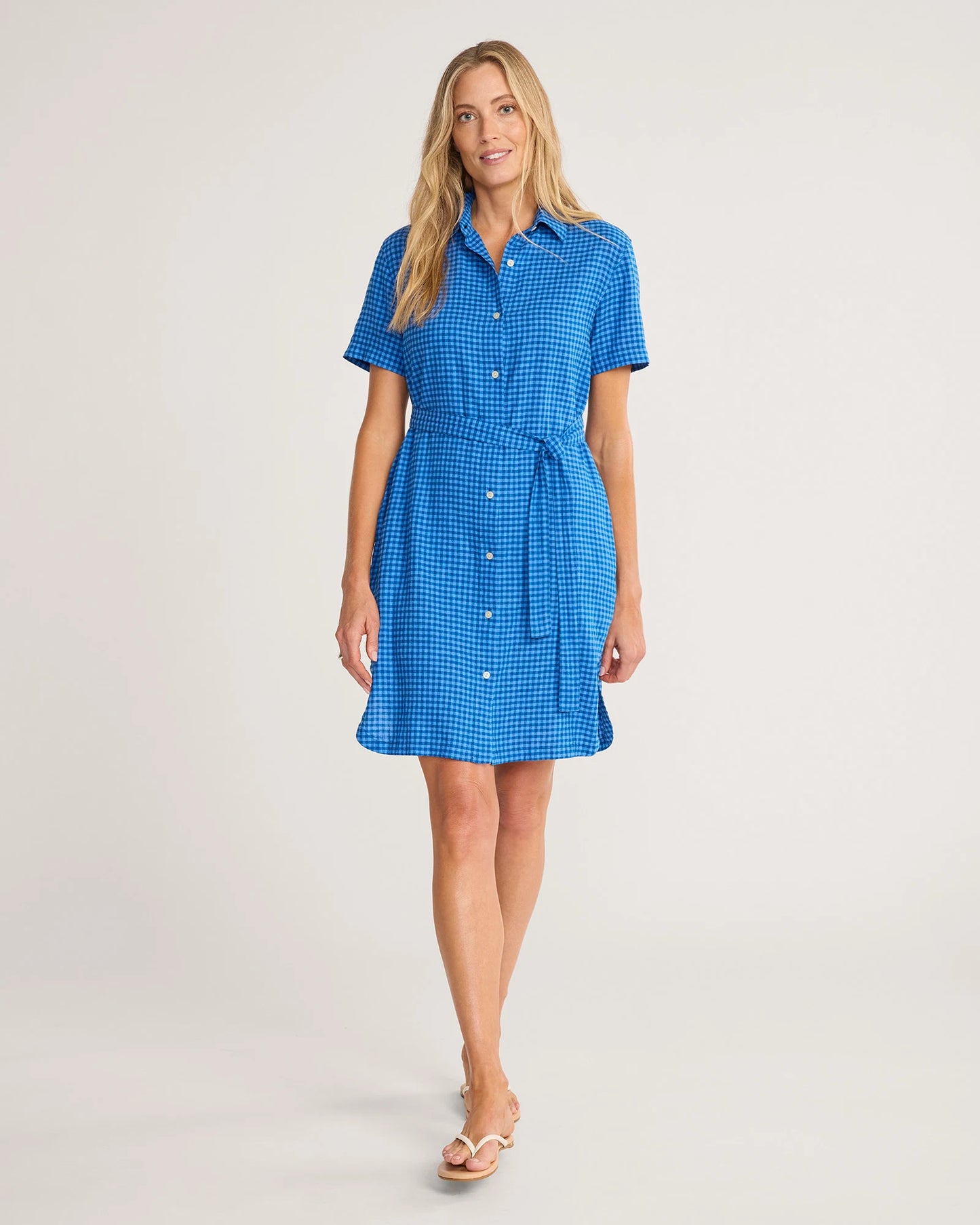 Pendleton Charlotte Shirt Dress in Blue Check