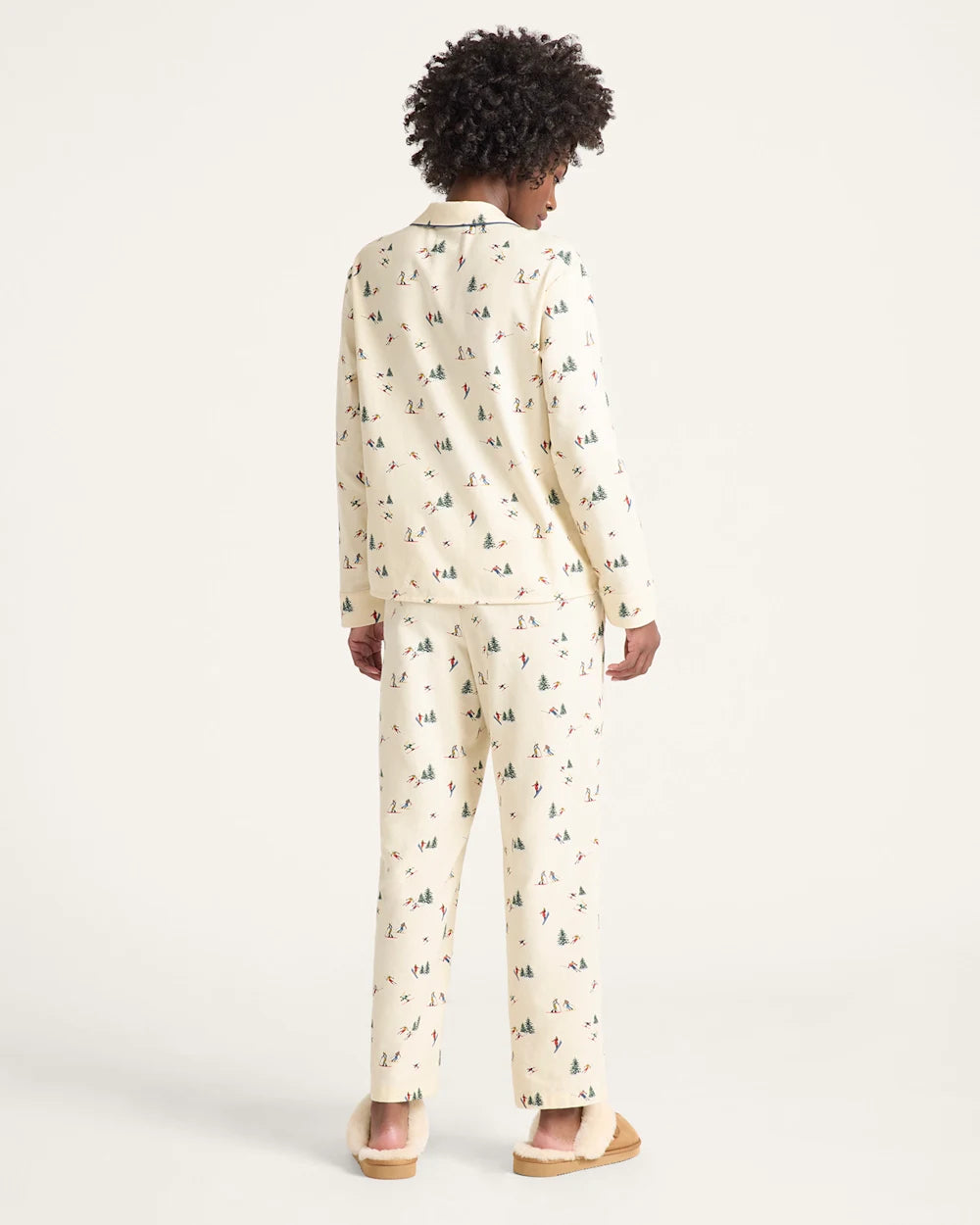 Pendleton Women's Pajama Set Ecru Ski print