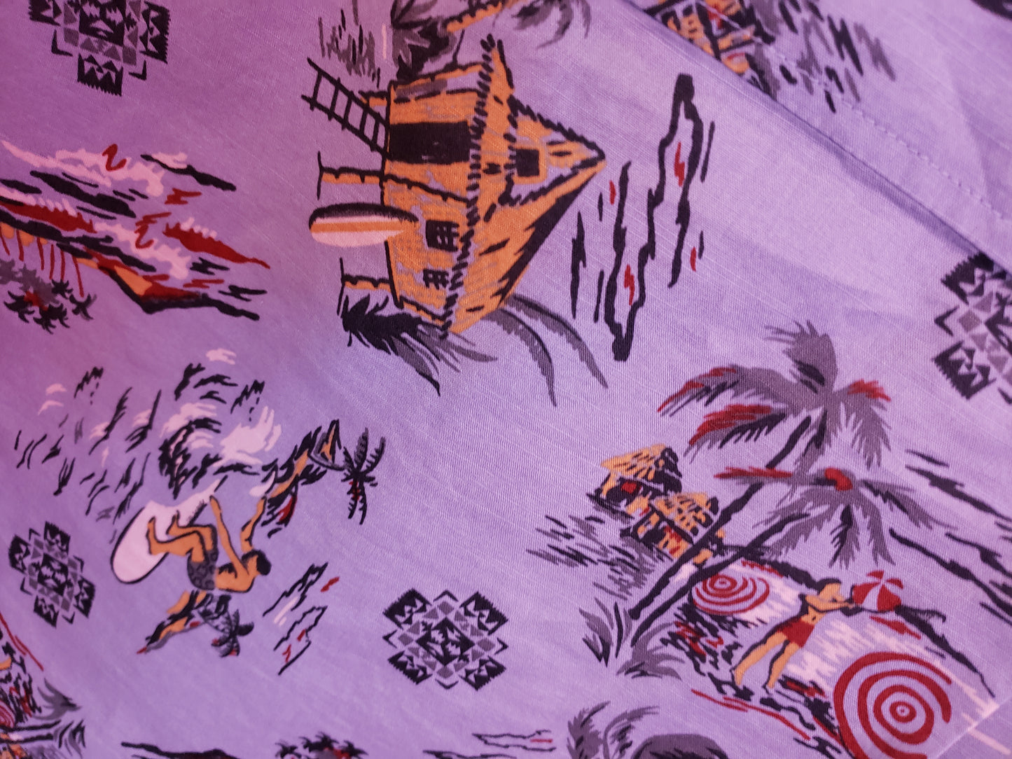 Pendleton Men's Aloha Shirt in "Blue Palms" pattern