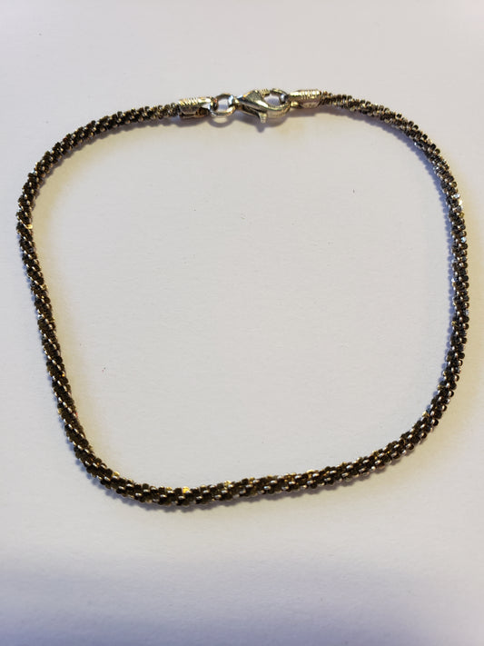 Vintage Rope Style Bracelet( ITALY) .925