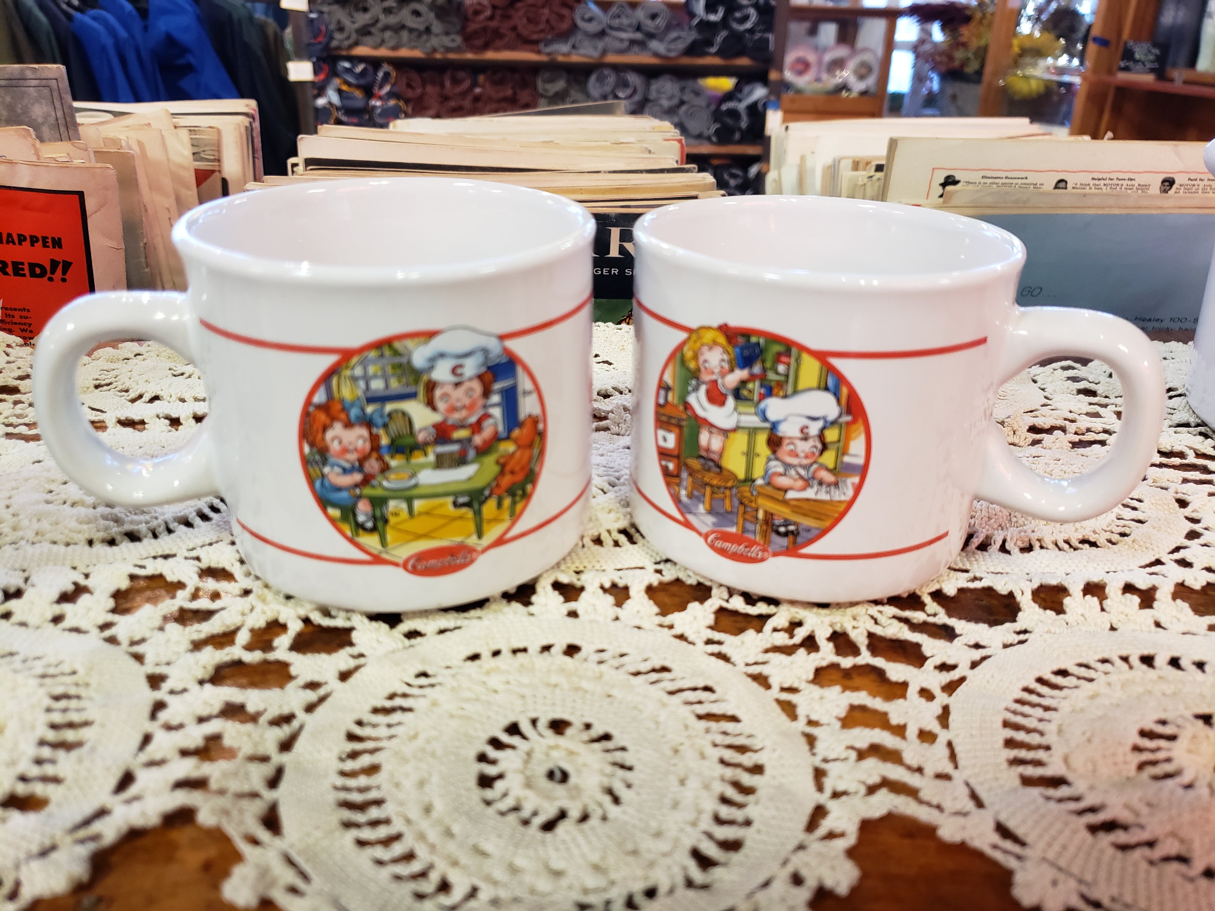 Set of two Campbell's Kids Soup Mugs – Frontier Relics