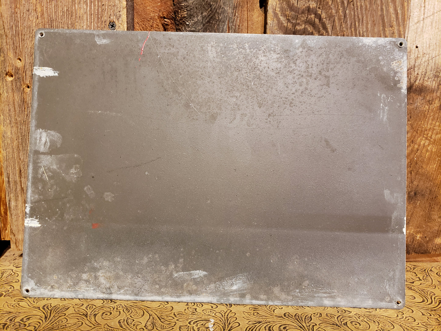 WARNING sign-vintage metal sign
