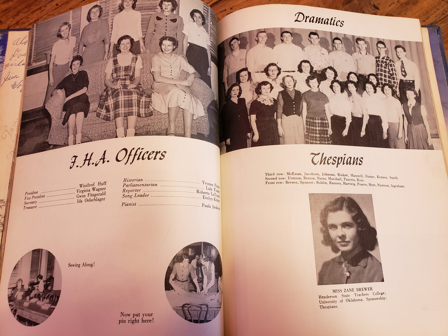 1953 Sheridan High School yearbook