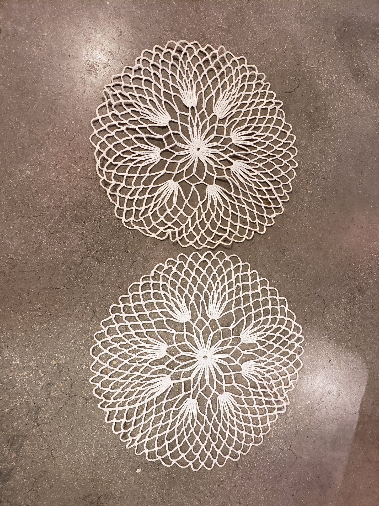 Pair of doilies