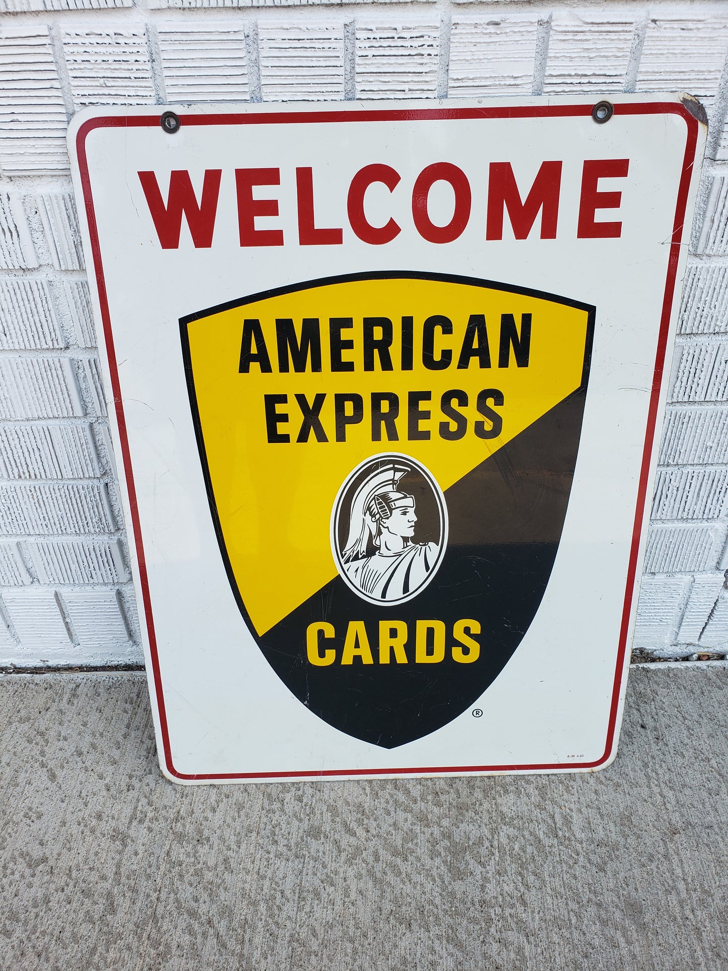 American Express double sided sign