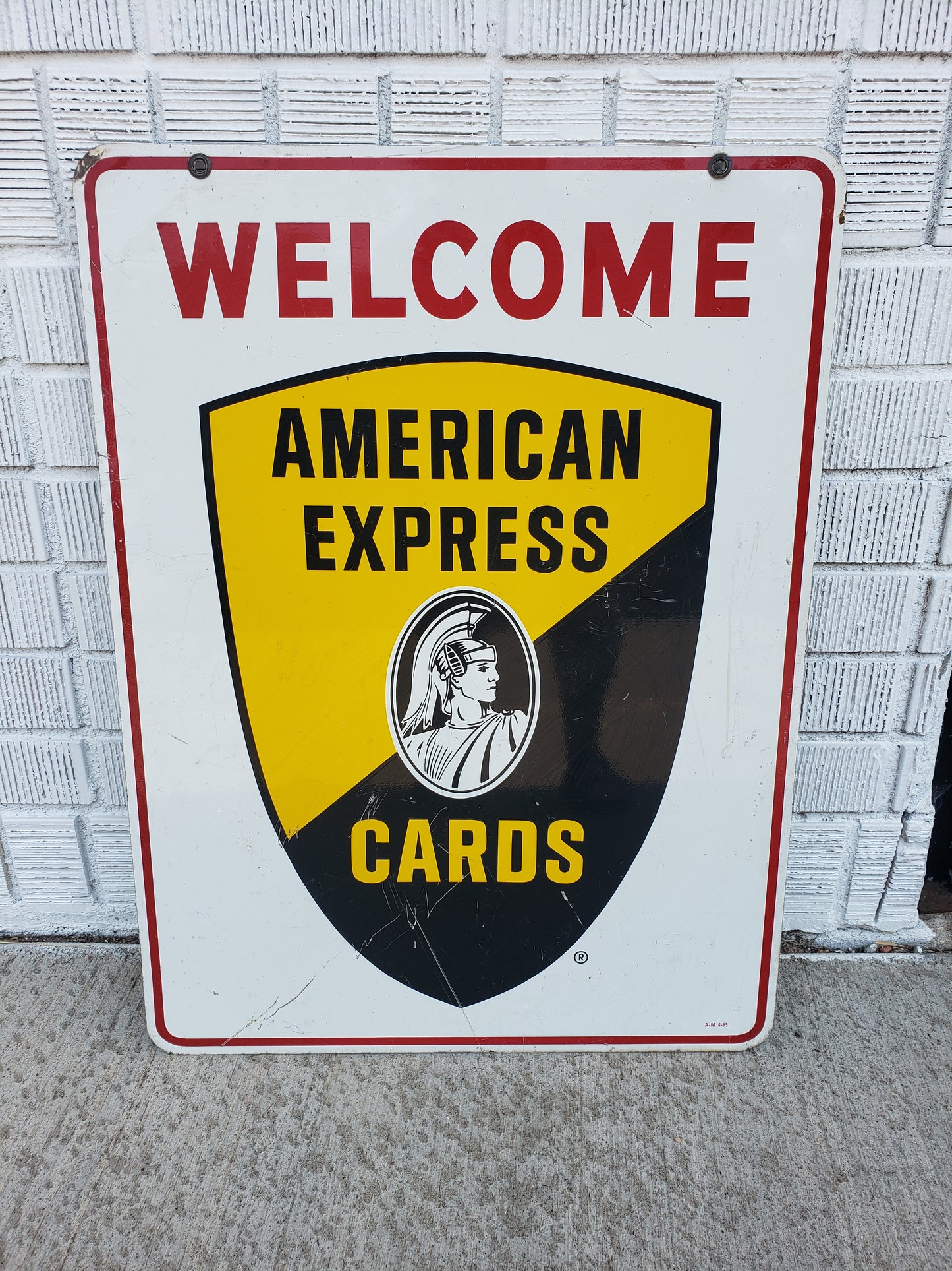 American Express double sided sign