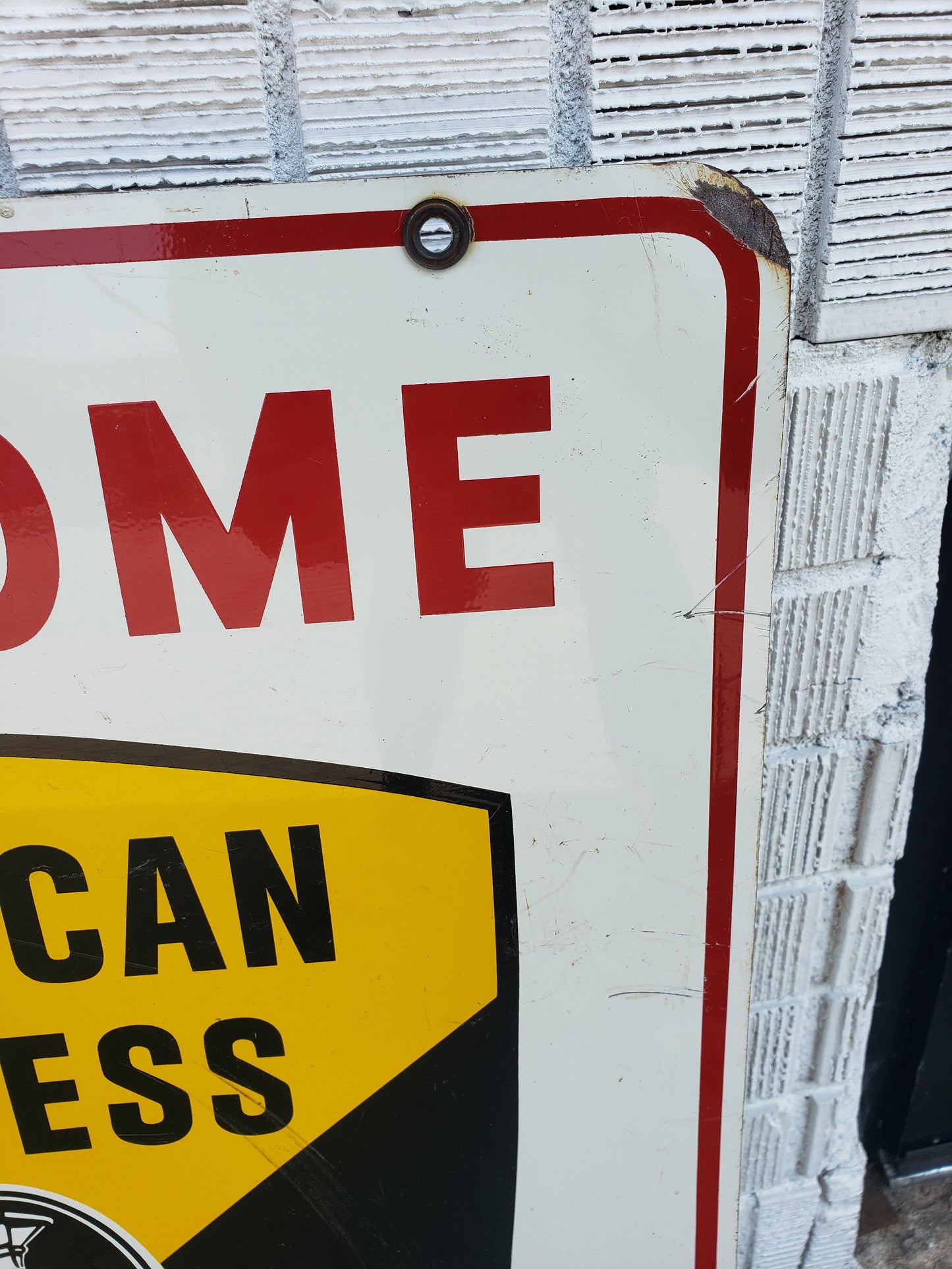 American Express double sided sign