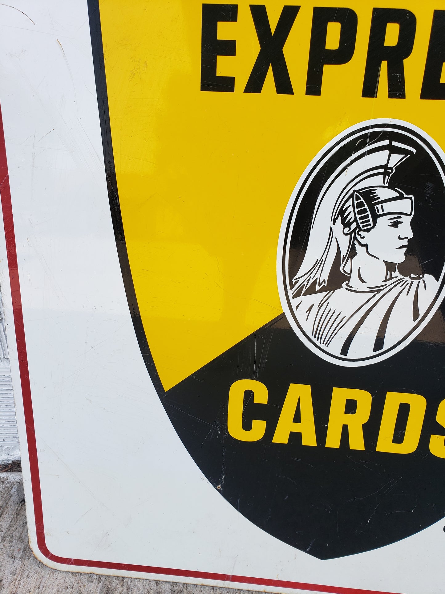 American Express double sided sign