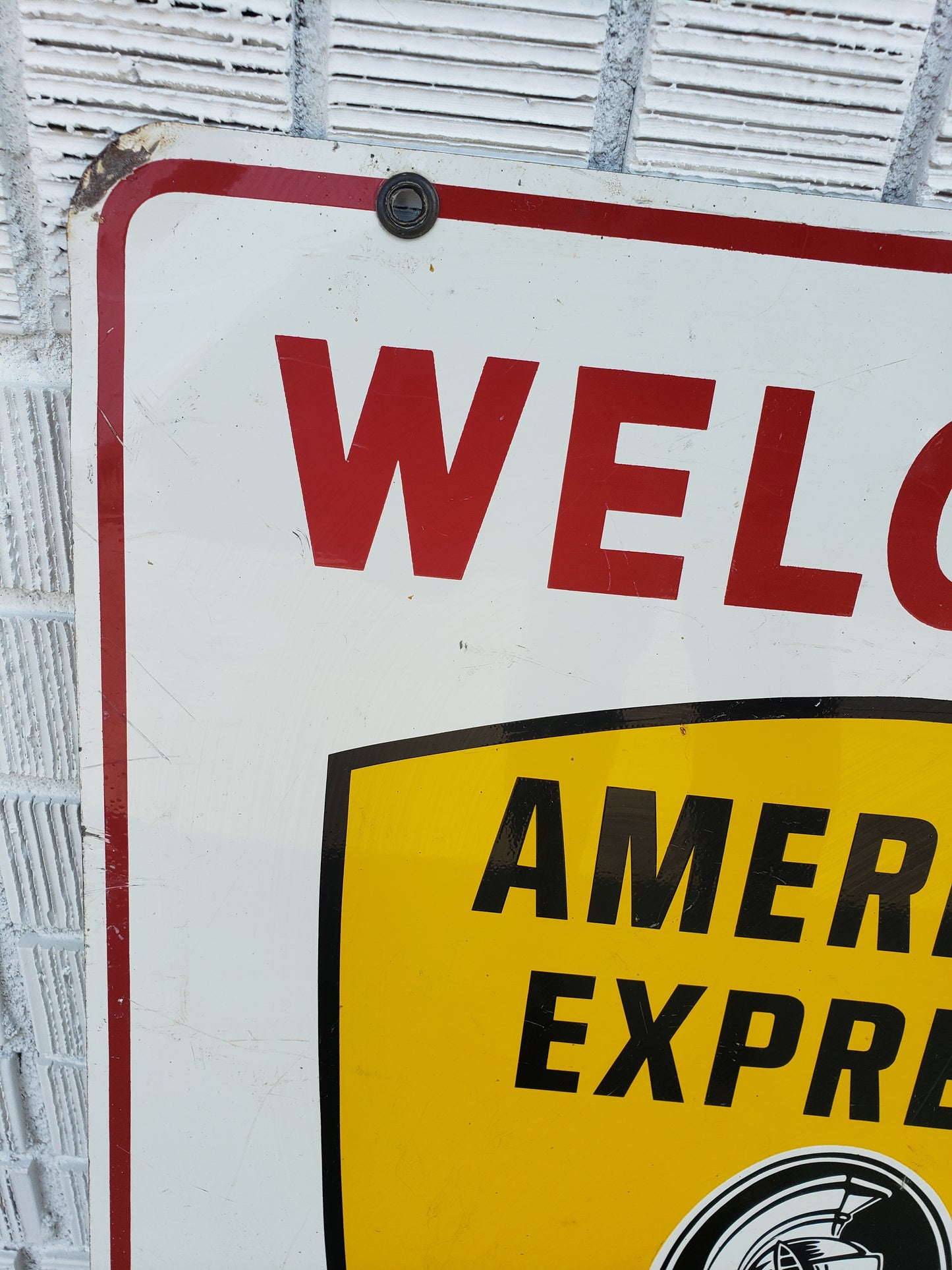 American Express double sided sign