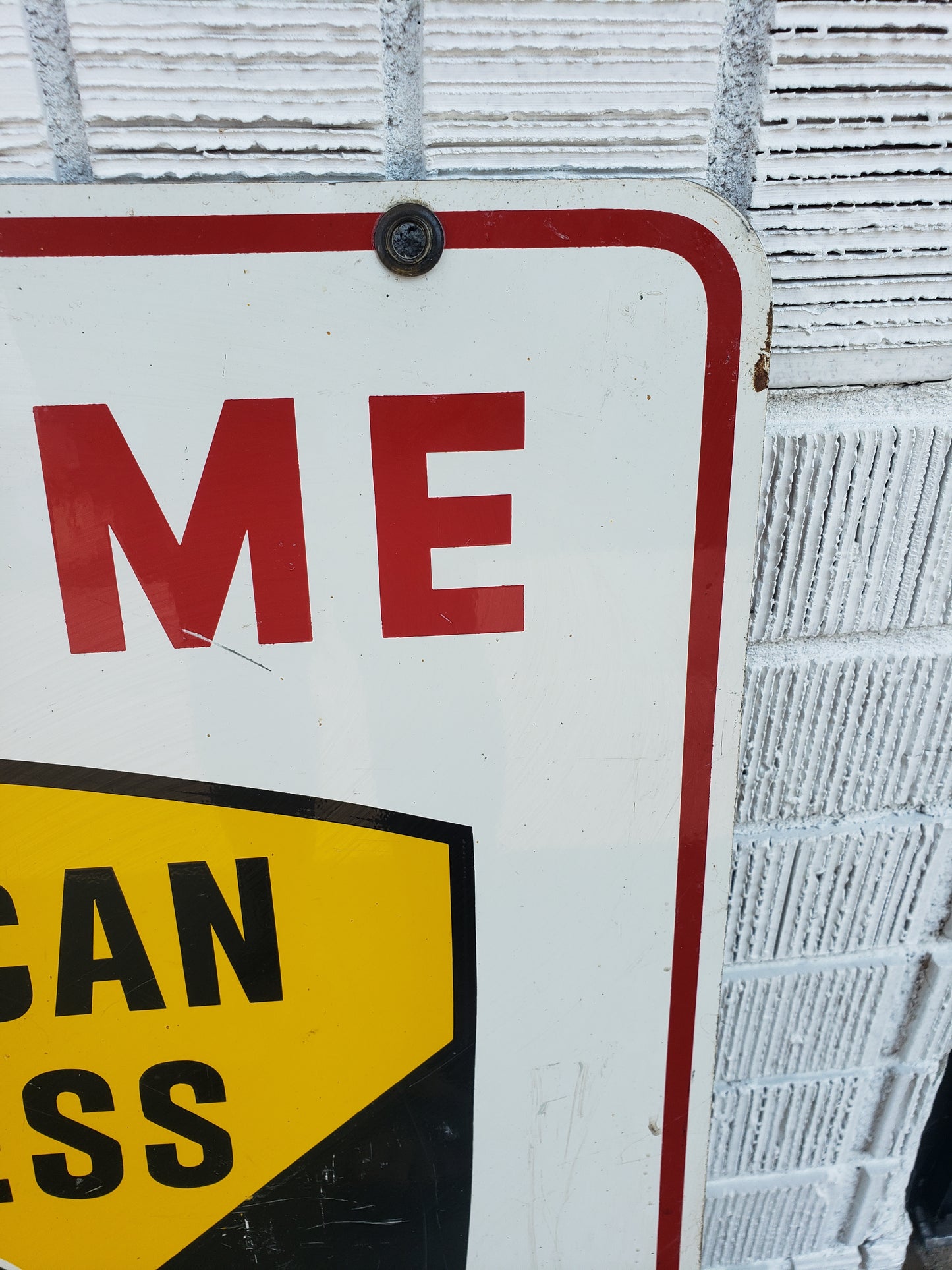 American Express double sided sign