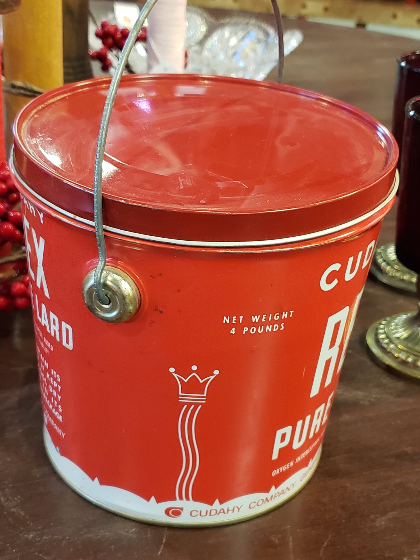 REX Cudahy Pure Lard bucket with lid