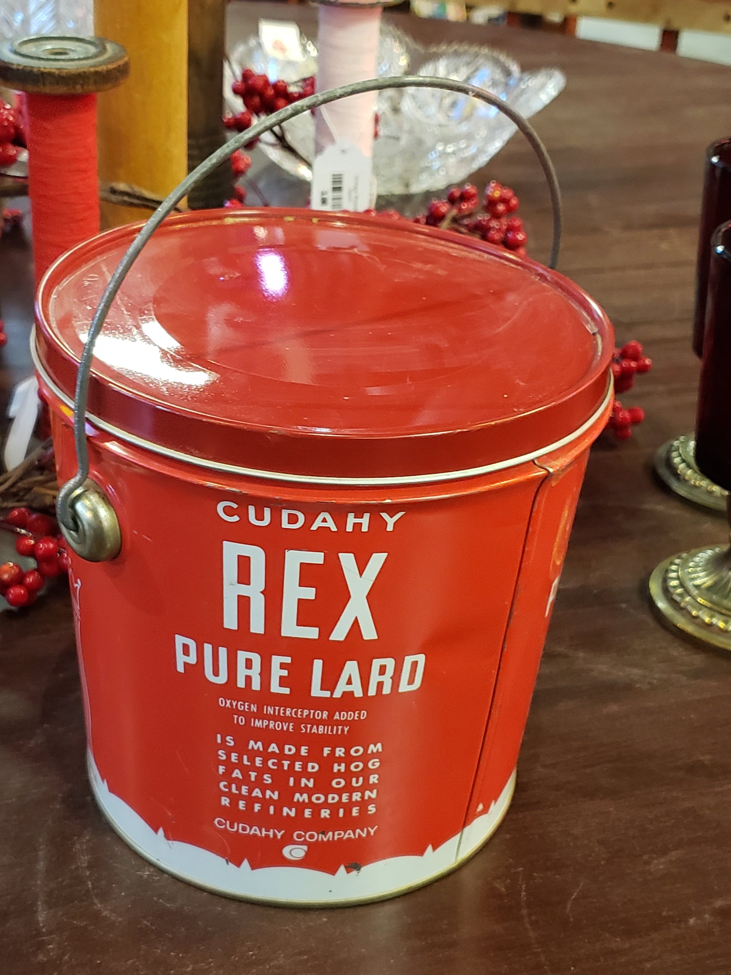 REX Cudahy Pure Lard bucket with lid