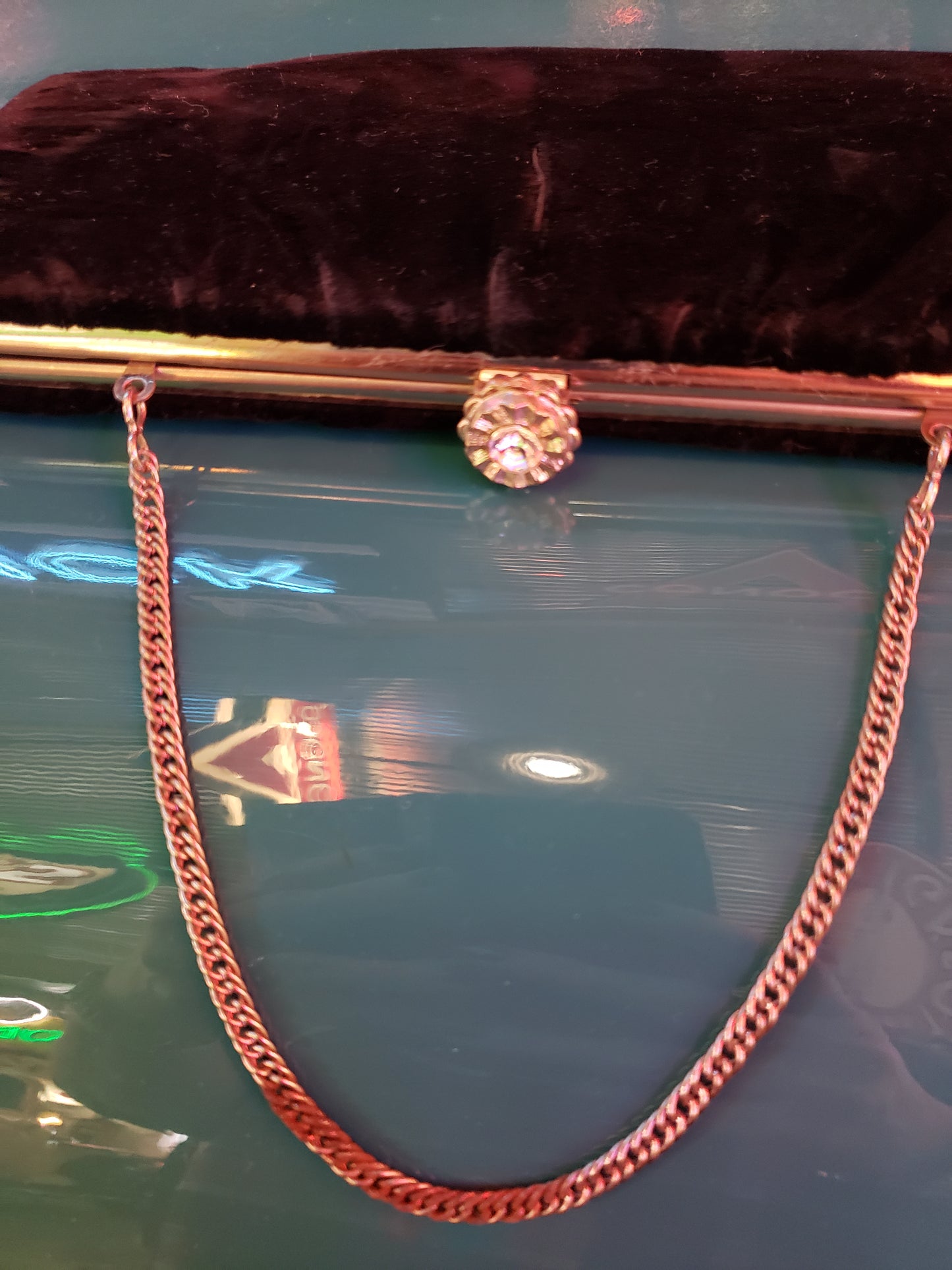 Vintage Black Velvet purse