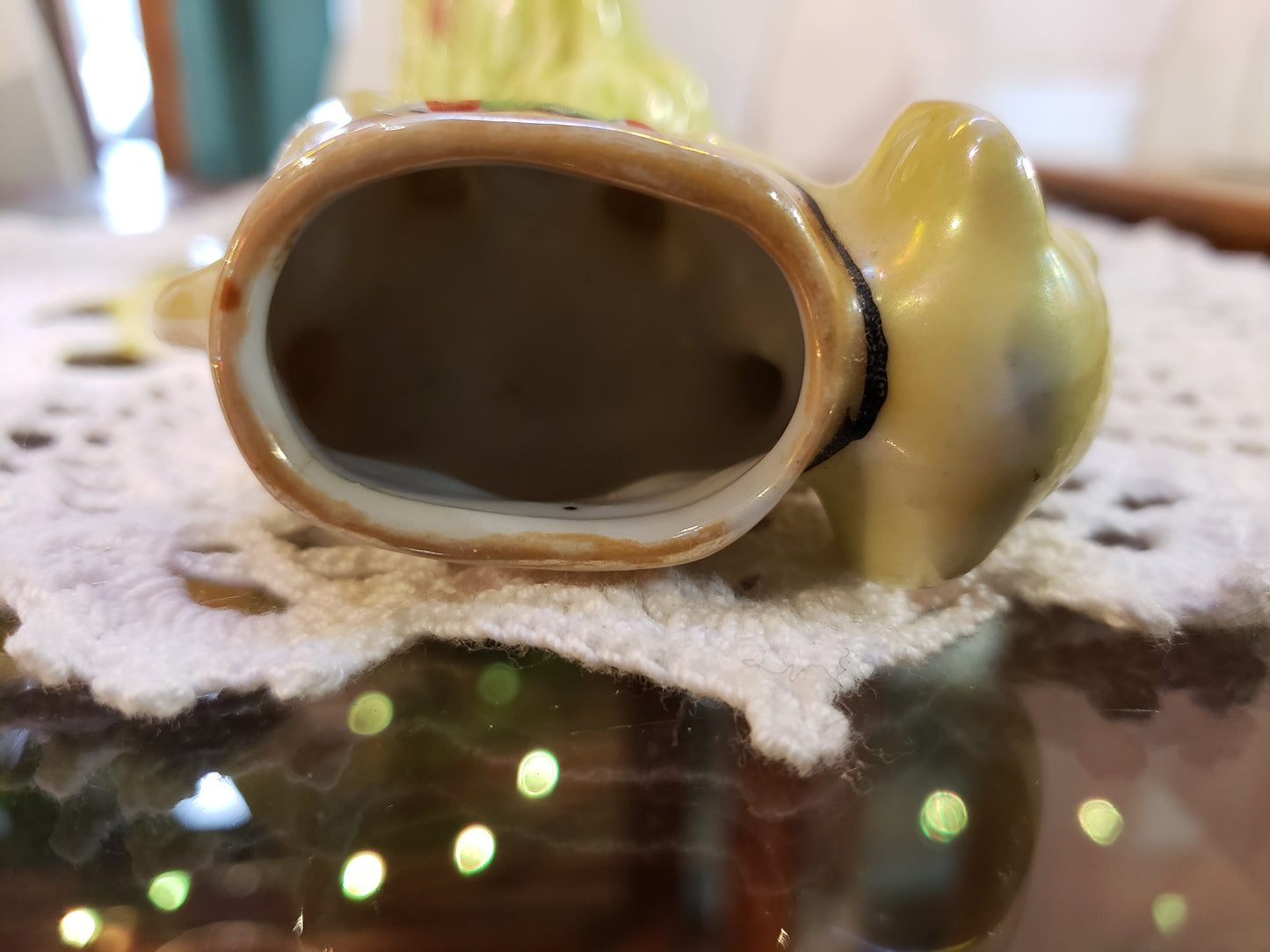 Porcelain Elephant Toothpick Holder