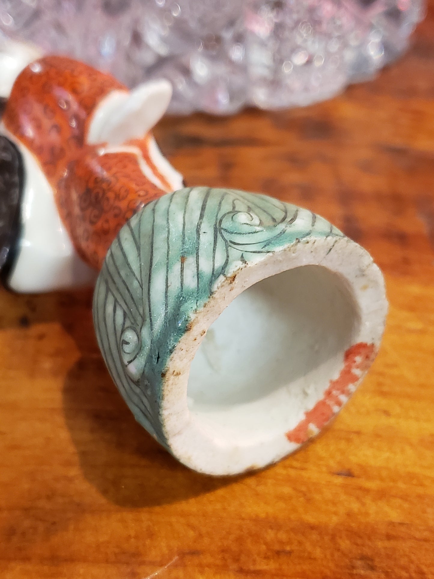 China dancing man porcelain figurine