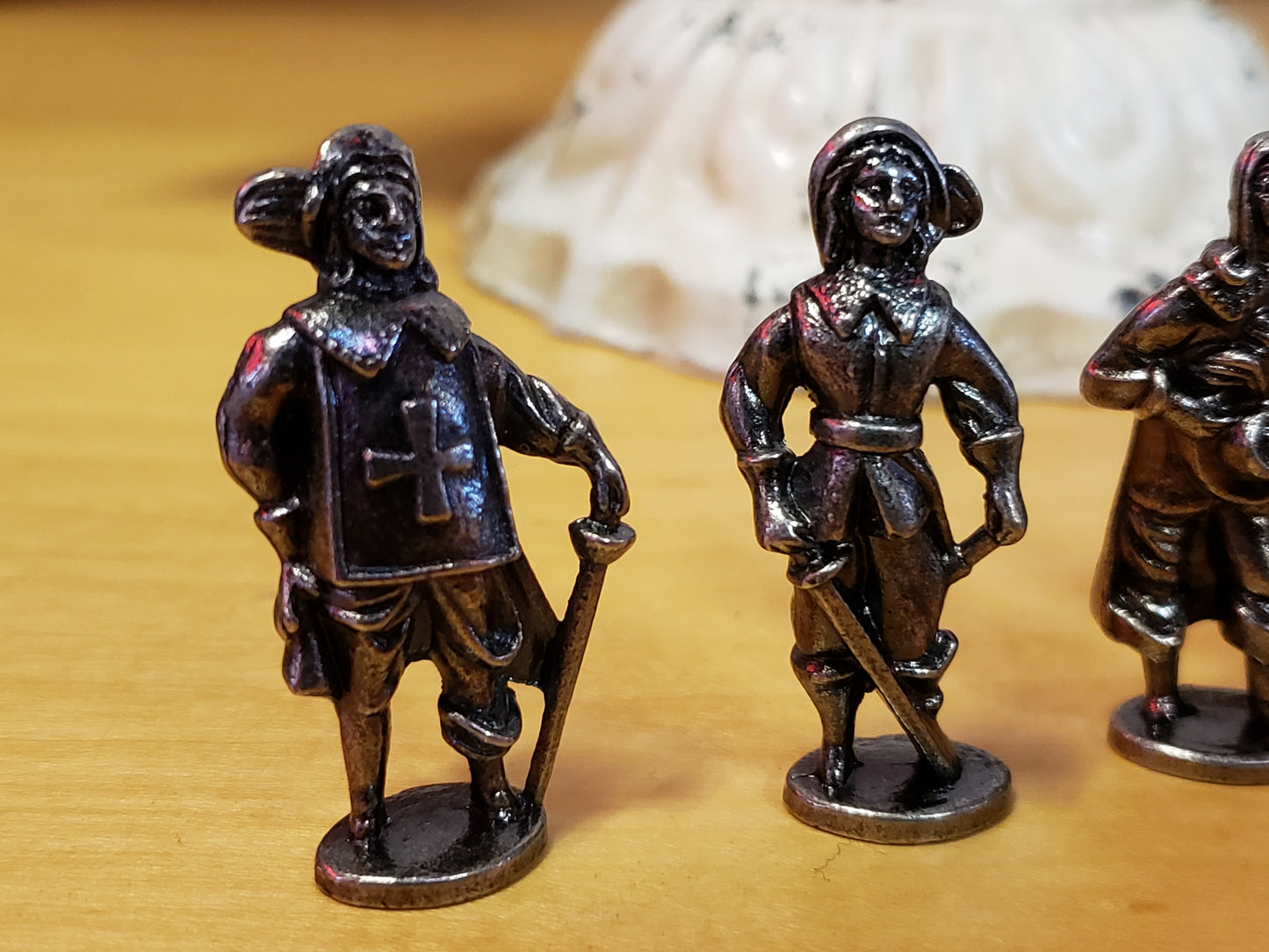 Set of 5 pewter soldiers