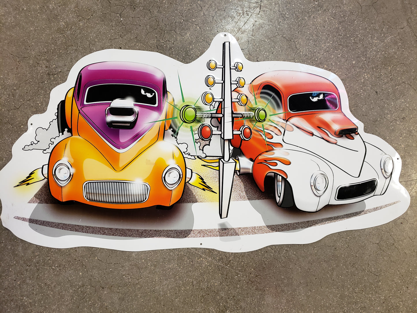 Drag Racing Hot Rods sign