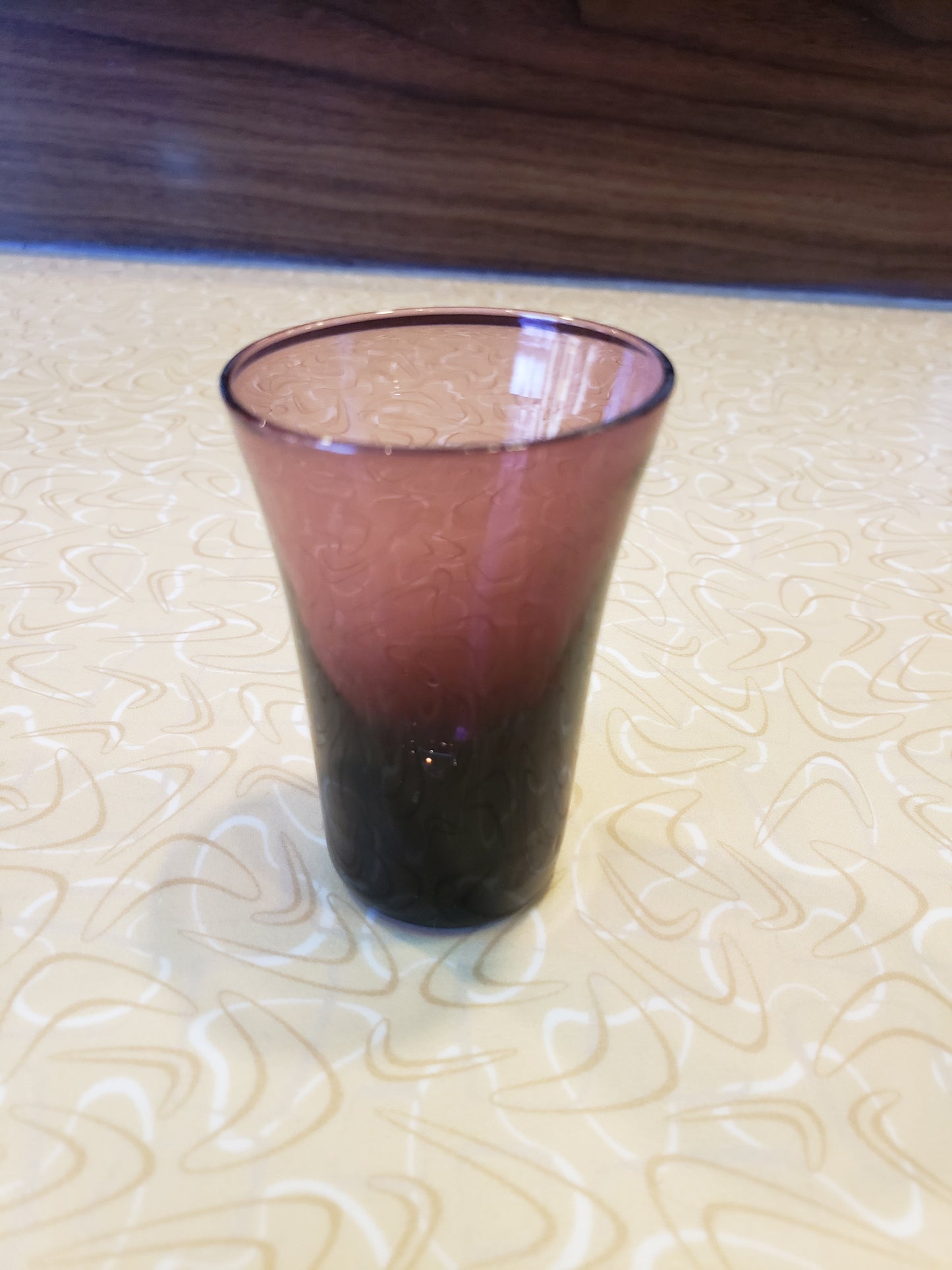 Purple blown glass shot glass