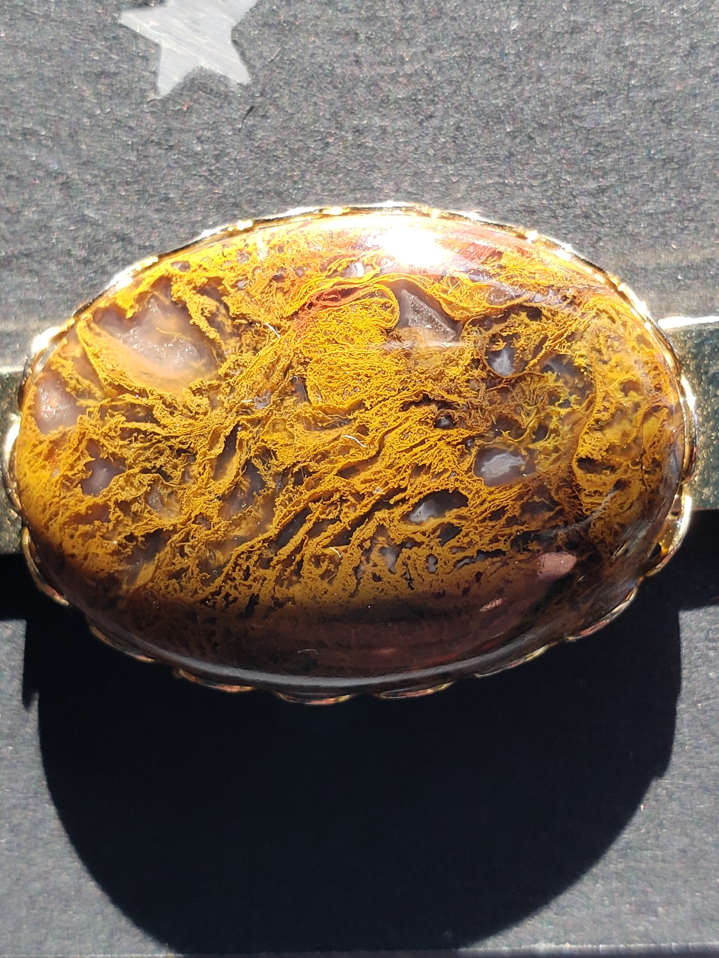Estate piece Mariam Jasper Agate tie clip
