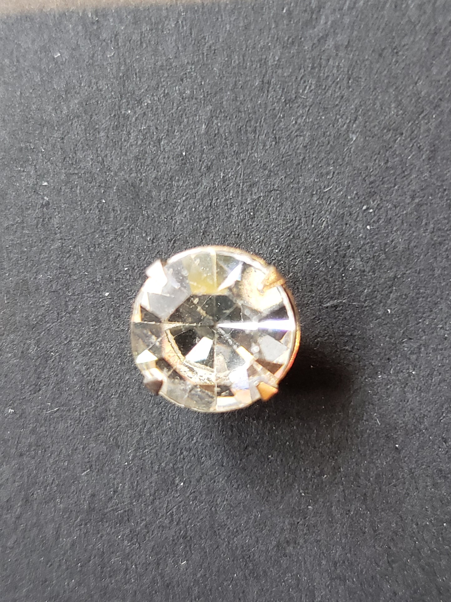 Large Rhinestone Tie Tack / Lapel /Hat Pin