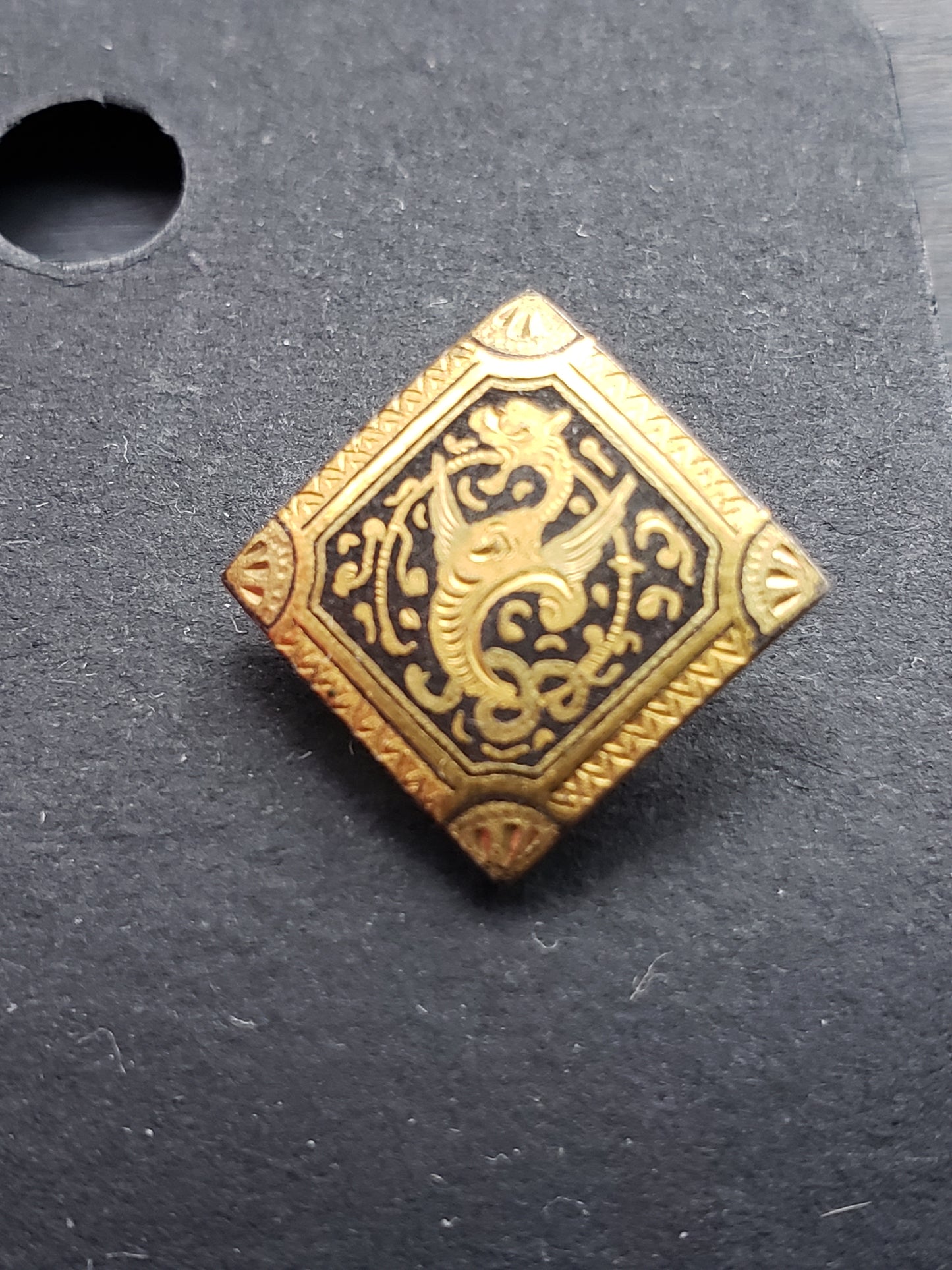 Brass Dragon Hat Pin Set