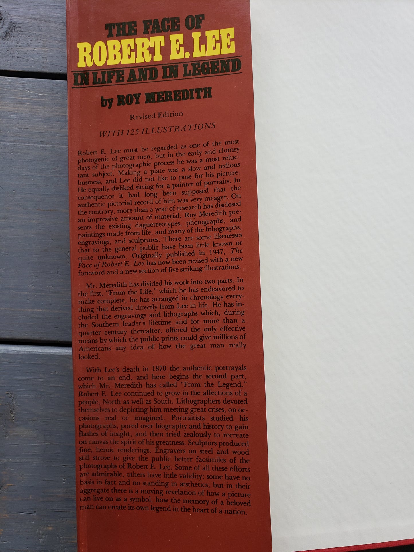 The Face of Robert E. Lee in Life and in Legend by Roy Meredith