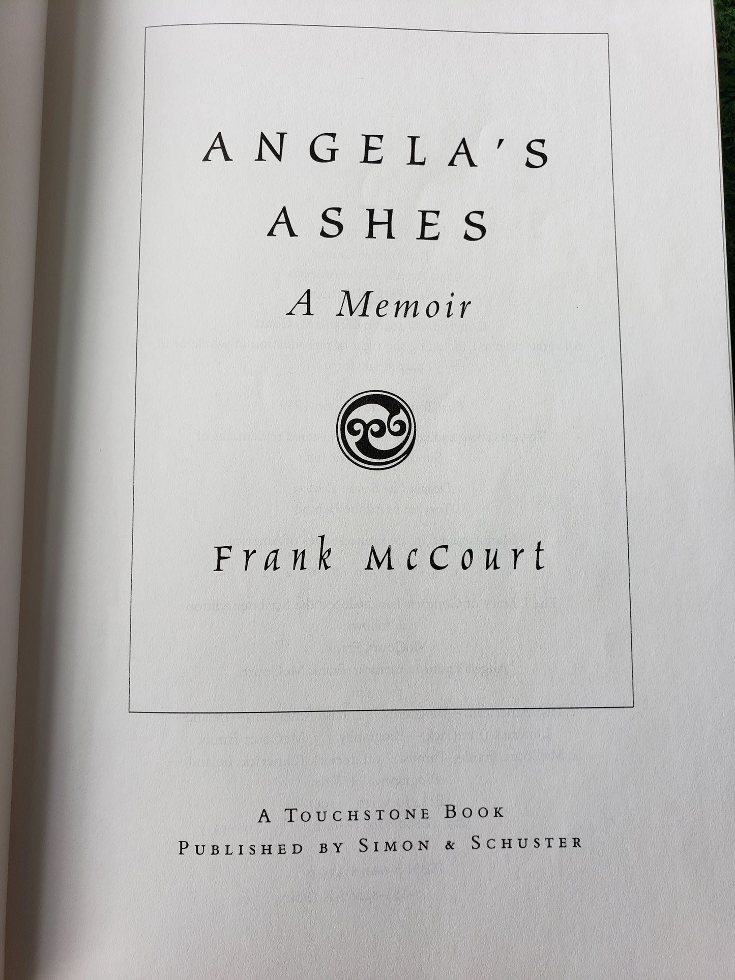 Angelas Ashes by Frank McCourt