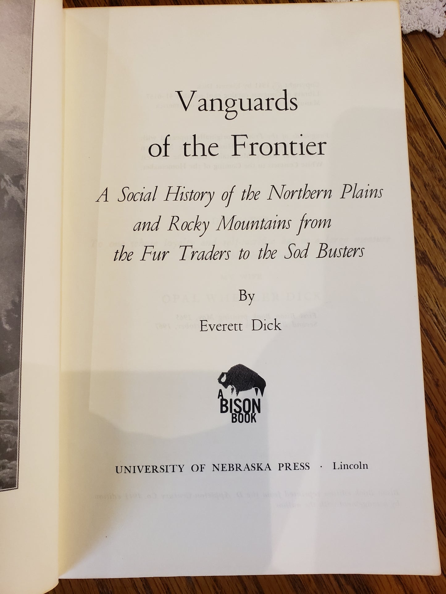 Vanguards of the Frontier by Everett Dick