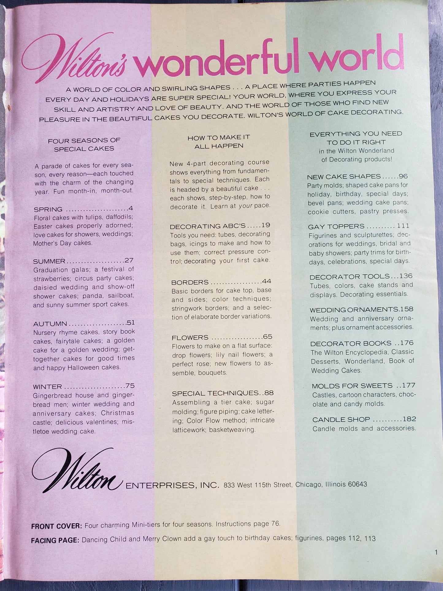 1974 Wilton yearbook of Cake Decorating