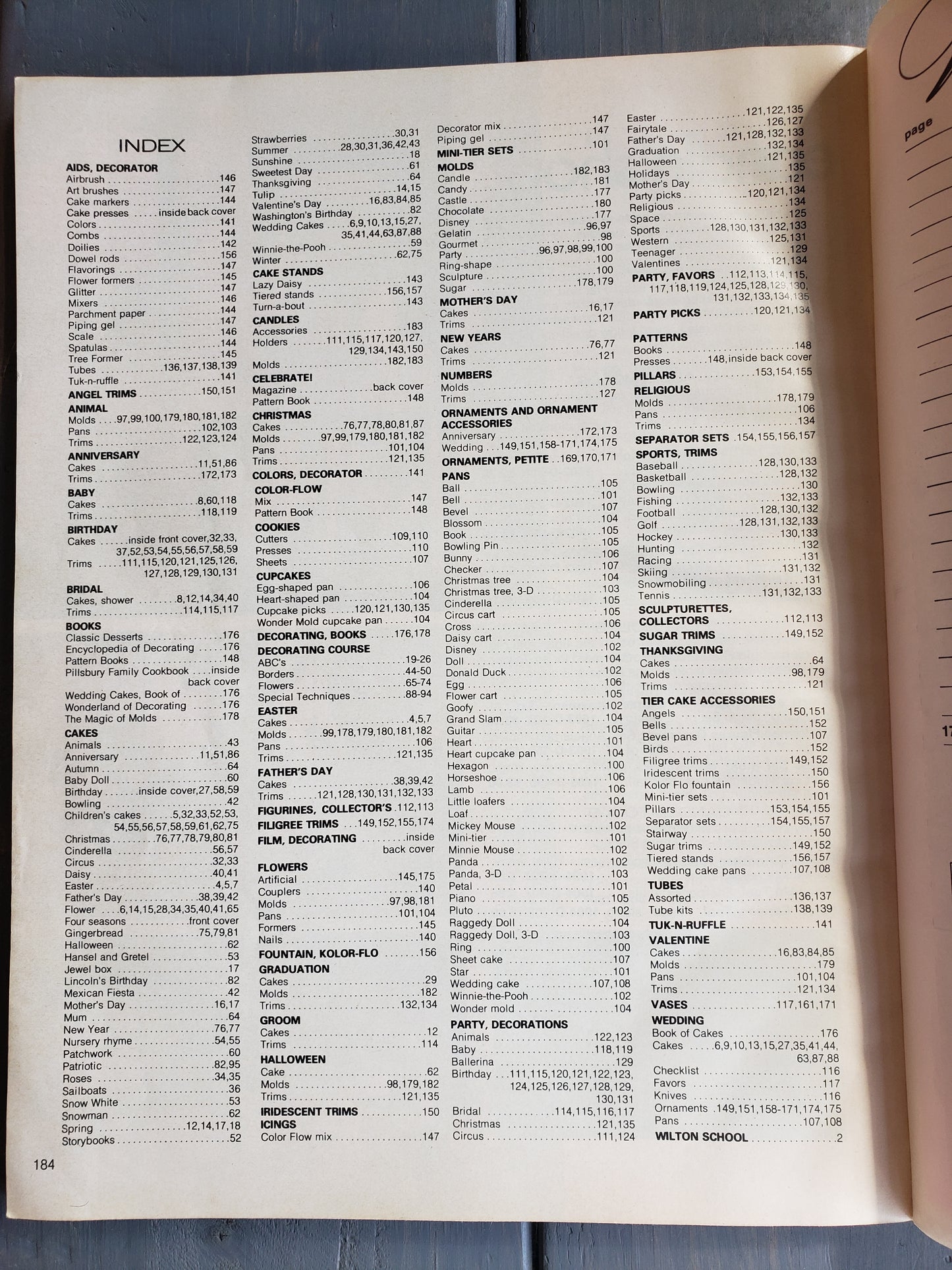 1974 Wilton yearbook of Cake Decorating