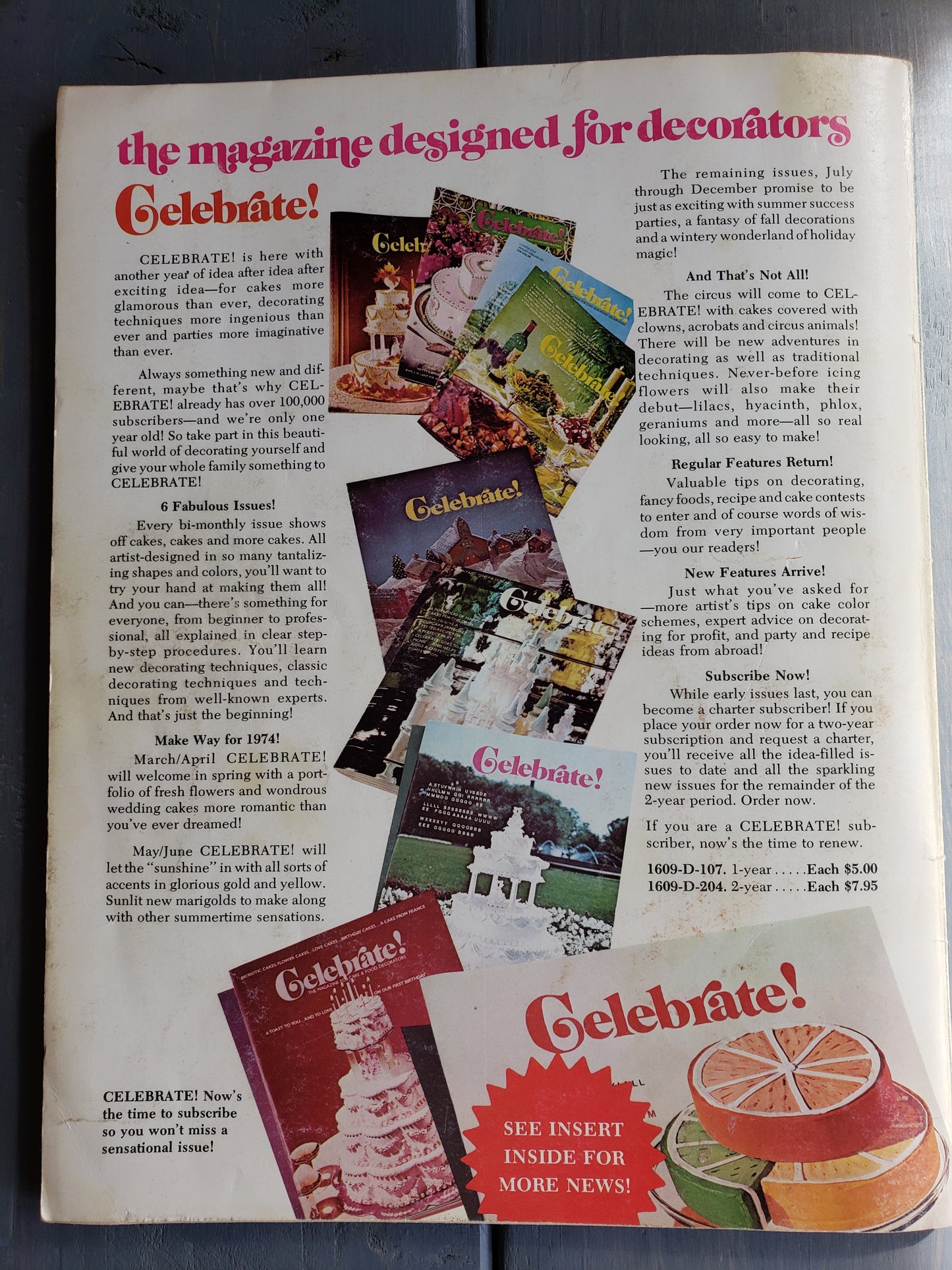 1974 Wilton yearbook of Cake Decorating