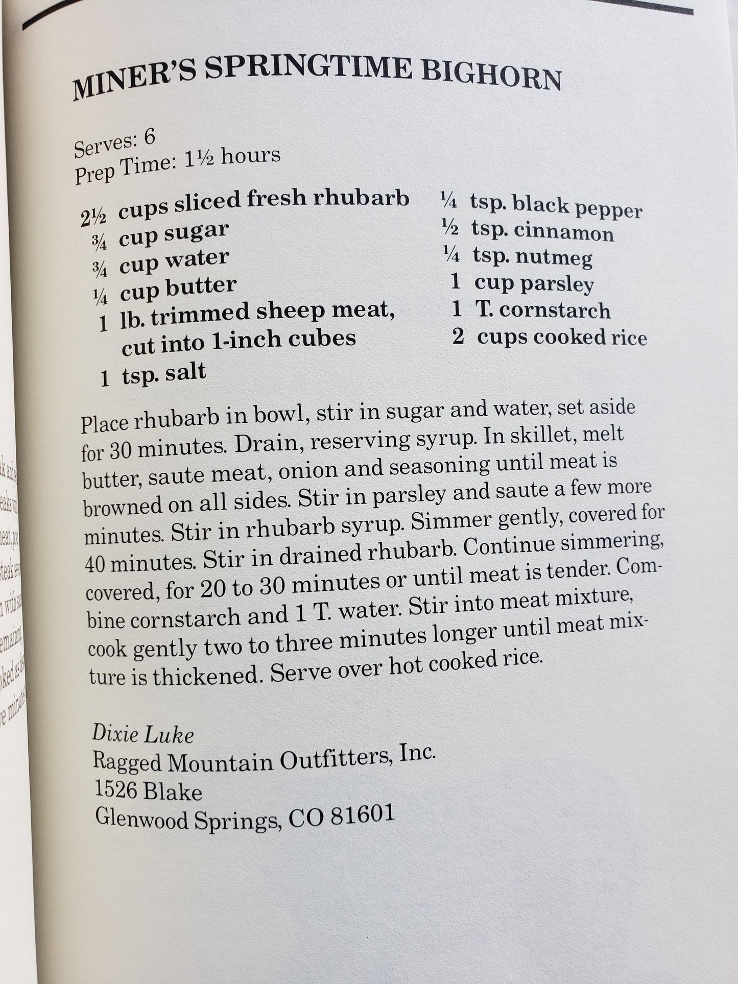 NAHC Wild Game Cookbook