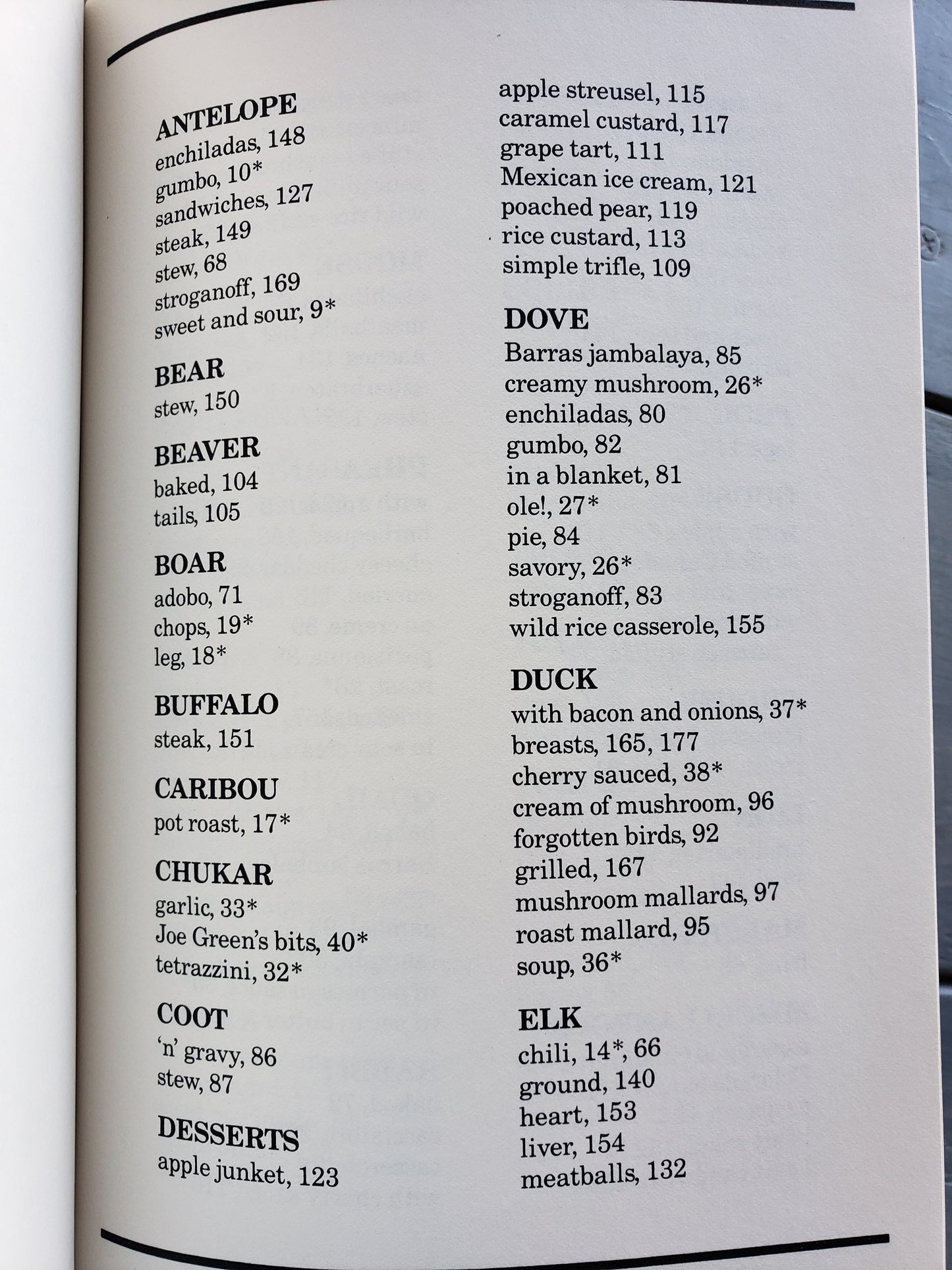 NAHC Wild Game Cookbook