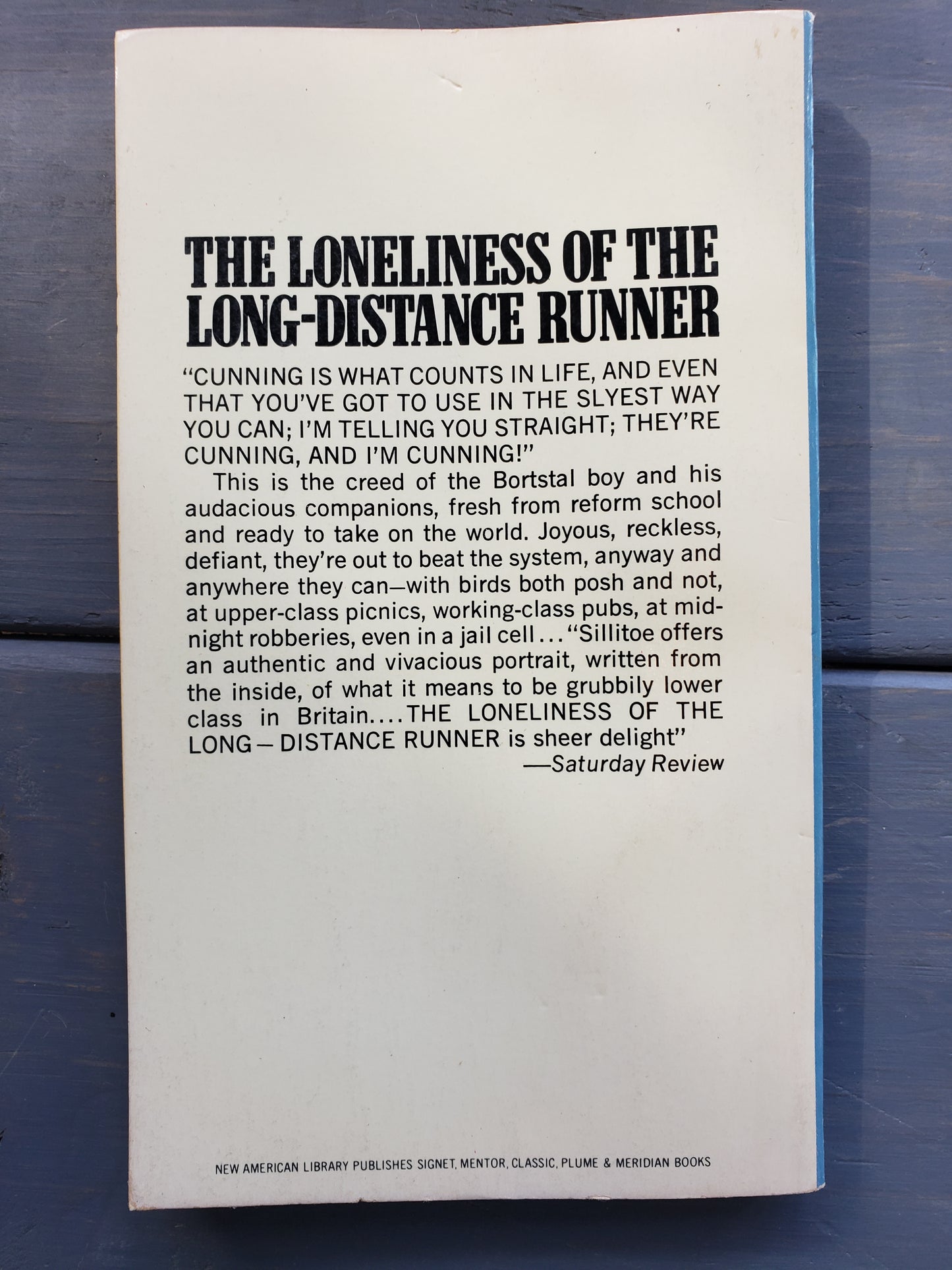 The Loneliness of the Long-Distance Runner by Alan Sillitoe