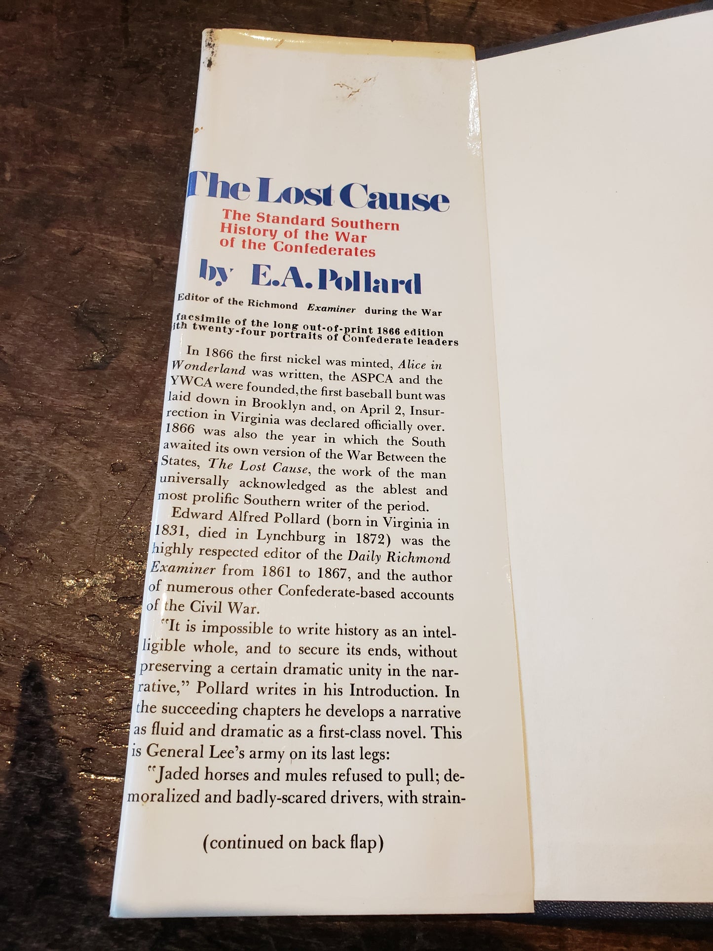 The Lost Cause by E.A. Pollard