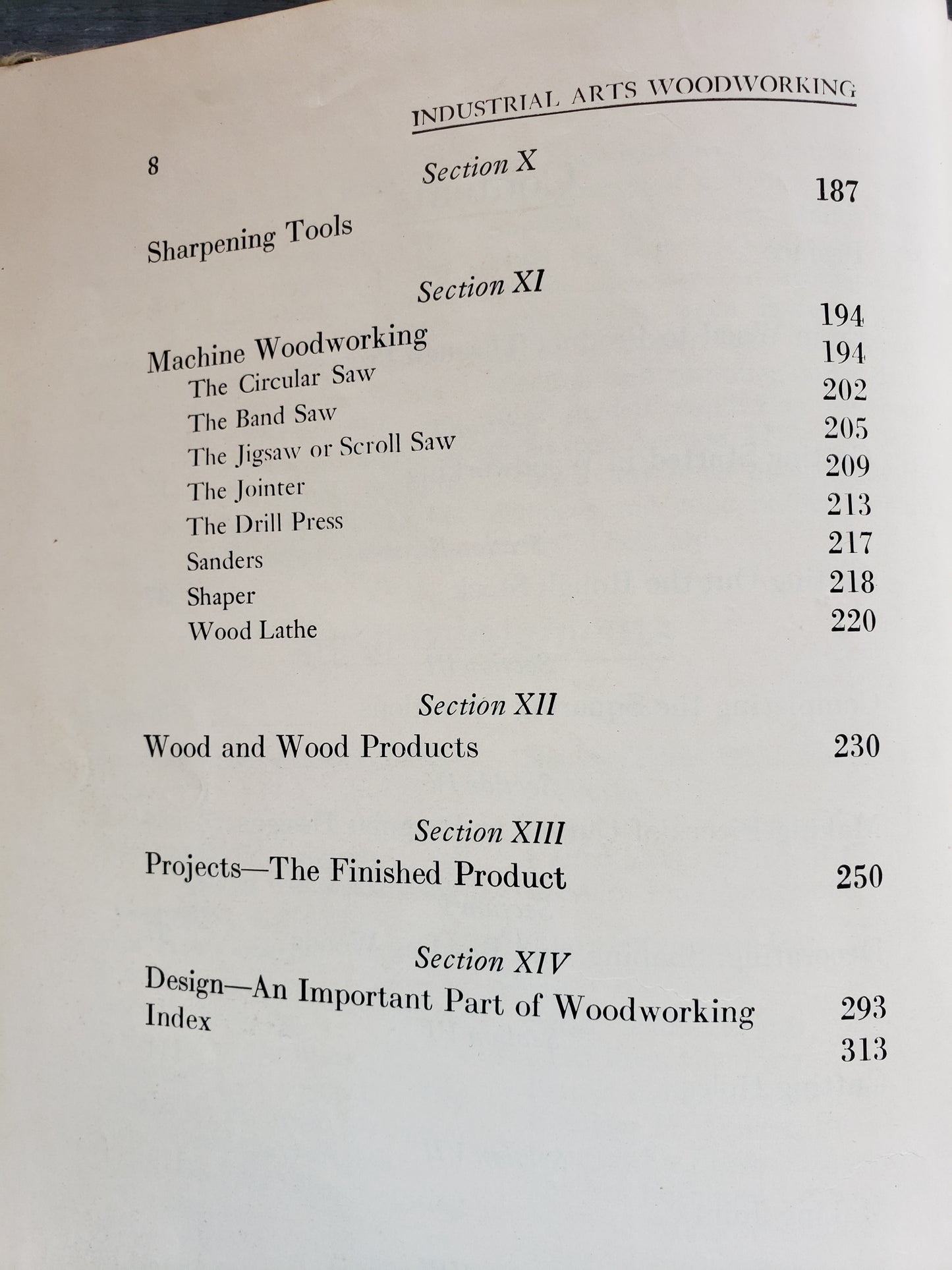 Industrial Arts Woodworking (1955)