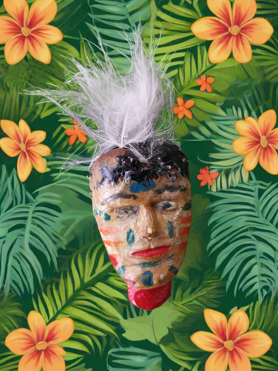 Tiki Face pin