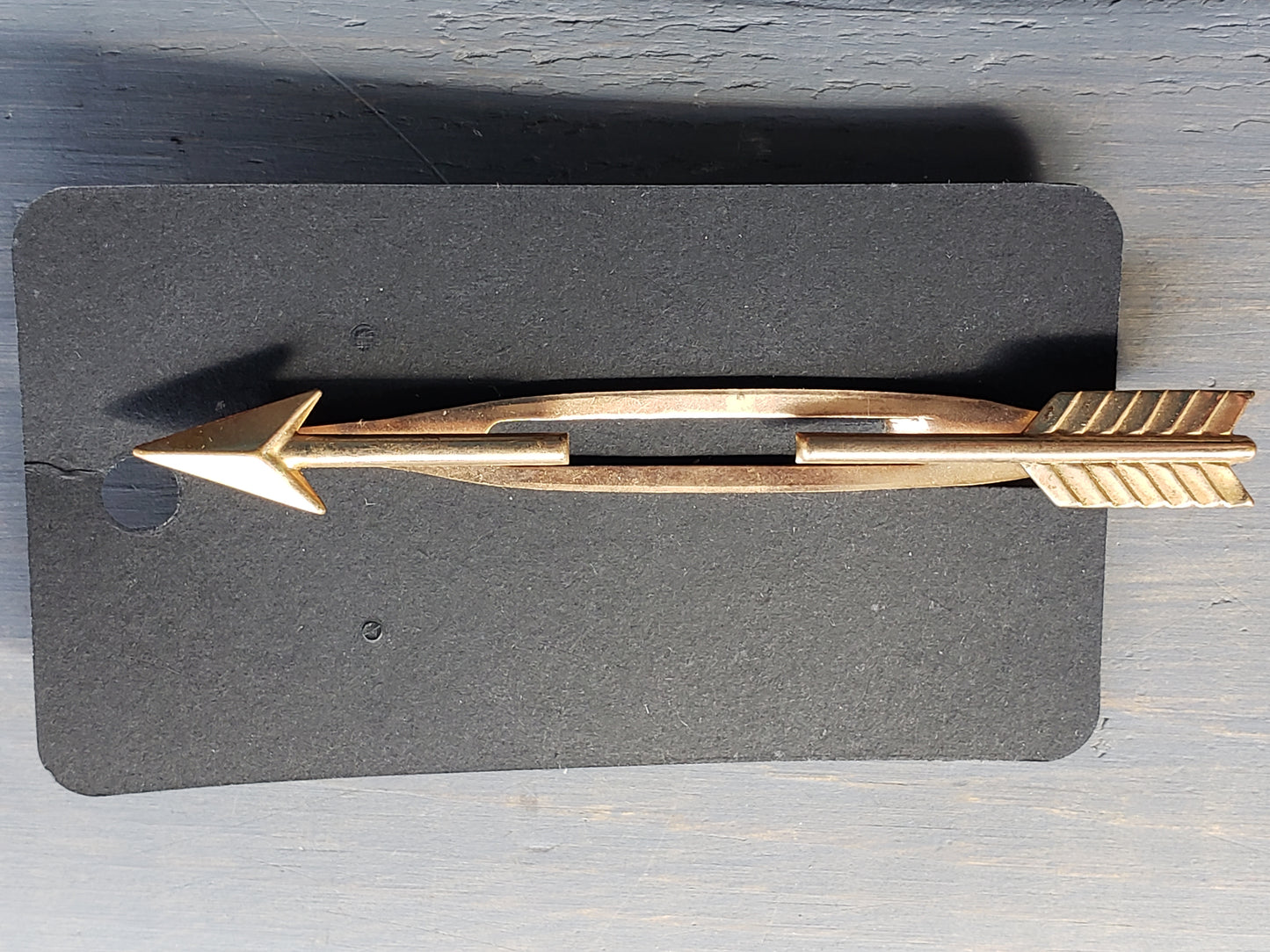 Brass Arrow tie clip