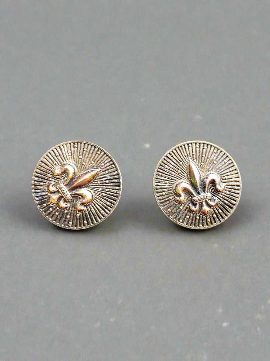 Fleur De Lis cuff links