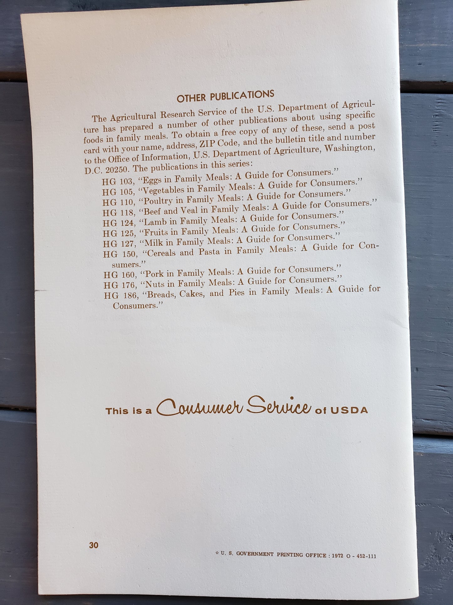 Cheese in Family Meals cookbook