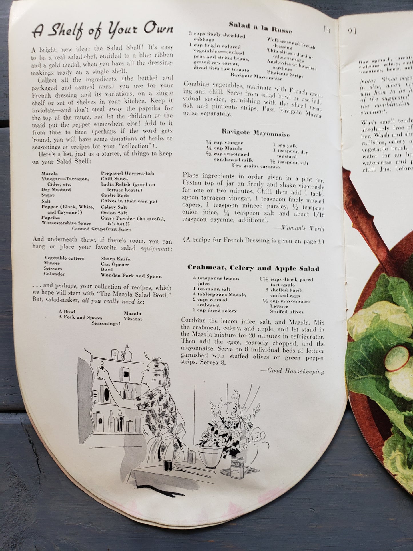 The Mazola Salad Bowl (1939) cookbook