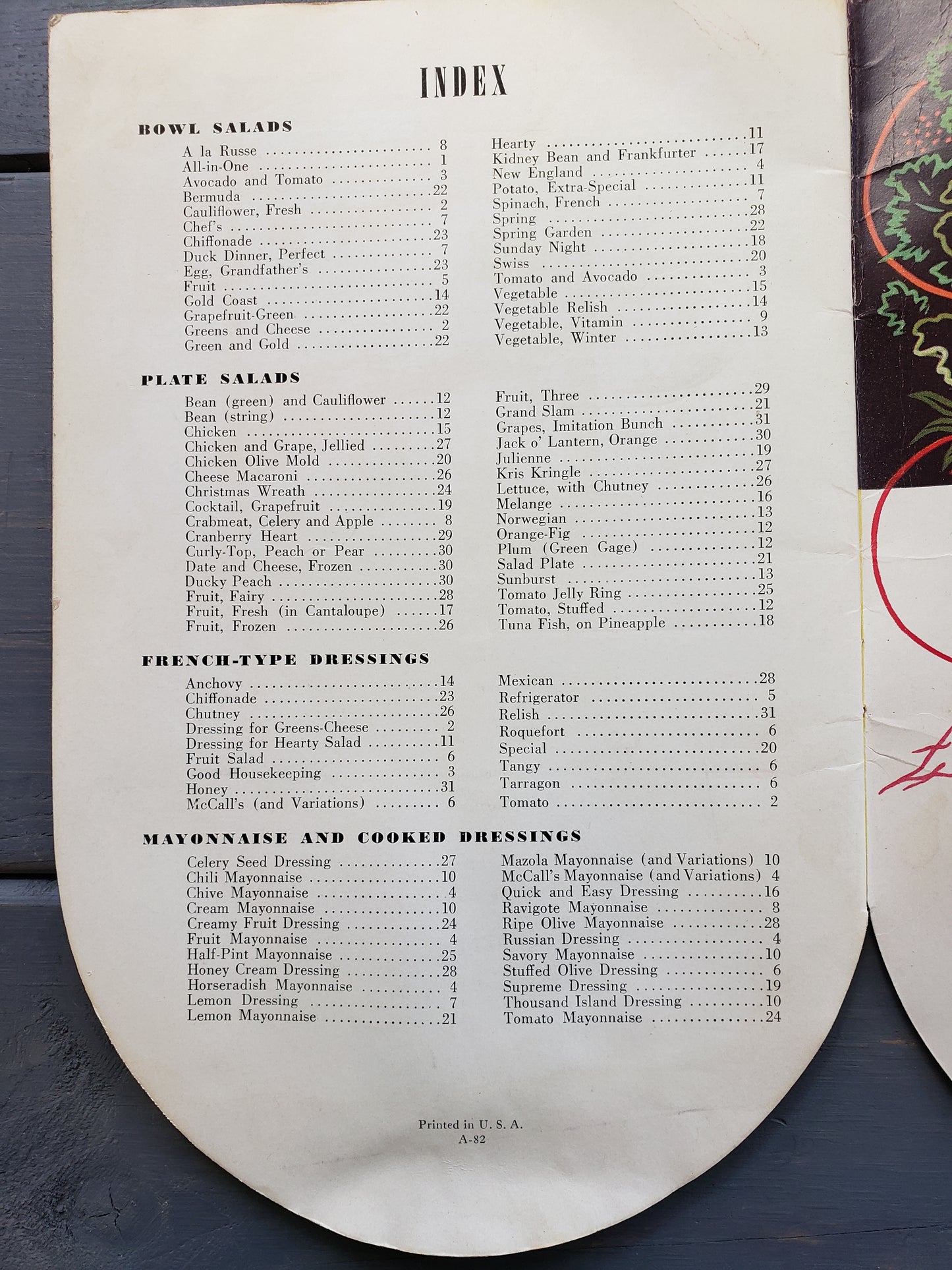 The Mazola Salad Bowl (1939) cookbook